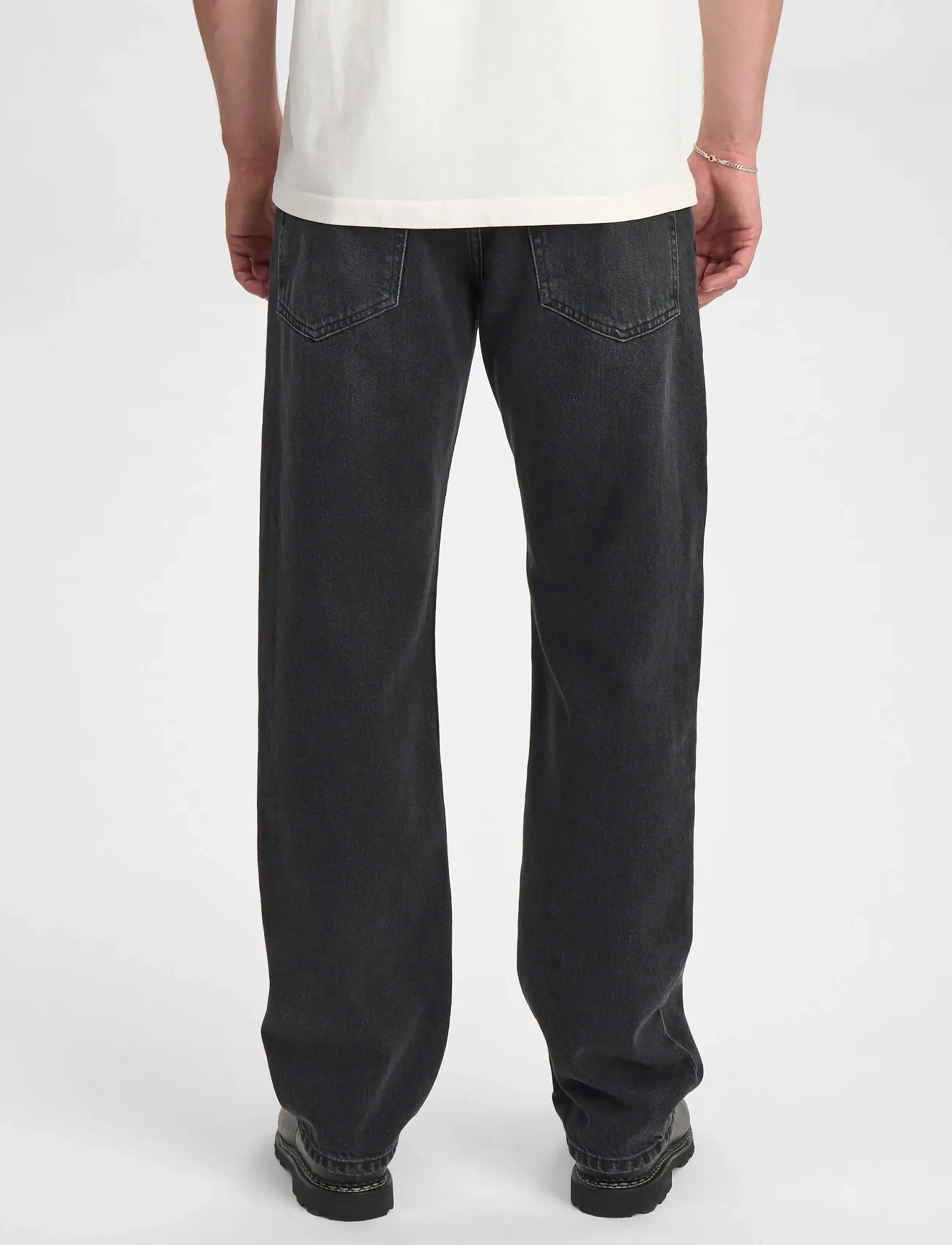 Anerkjendt - AKJUSTIN JEANS - 8002 DG SHADOW - regular jeans - dark grey shadow - 4