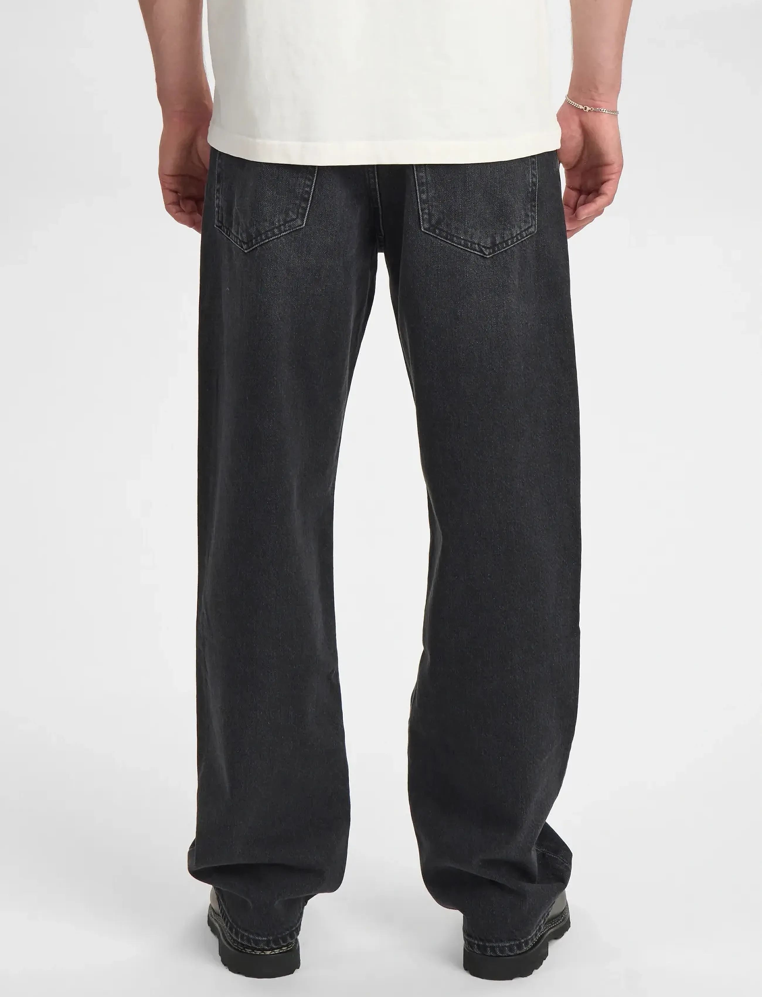 Anerkjendt - AKJONAS JEANS - 8002 DG SHADOW - loose jeans - dark grey shadow - 4