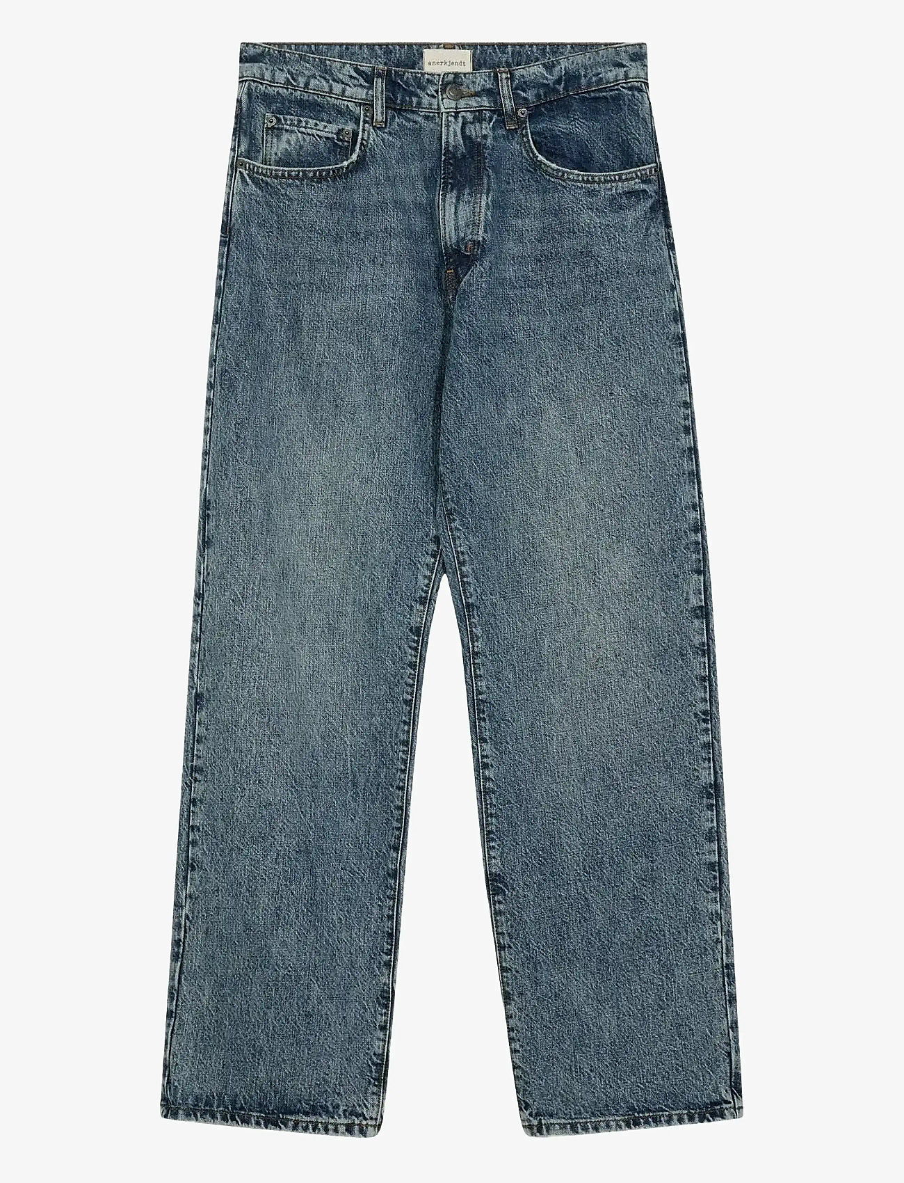 Anerkjendt - AKJONAS JEANS - 8006 MB MARBLE - loose jeans - medium blue marble - 1
