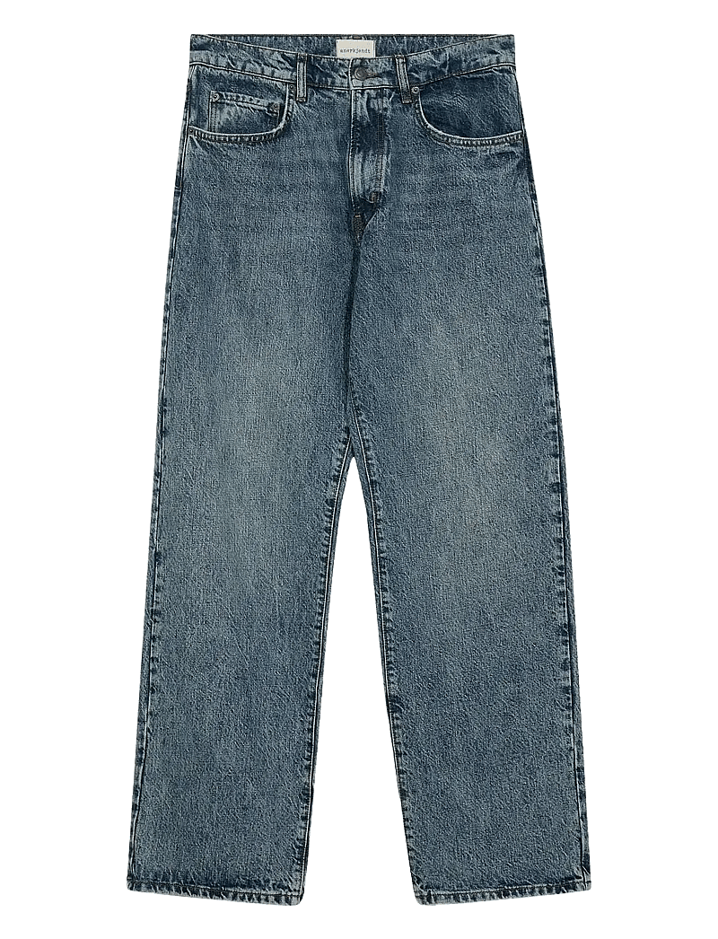 Anerkjendt - AKJONAS JEANS - 8006 MB MARBLE - loose jeans - medium blue marble - 1