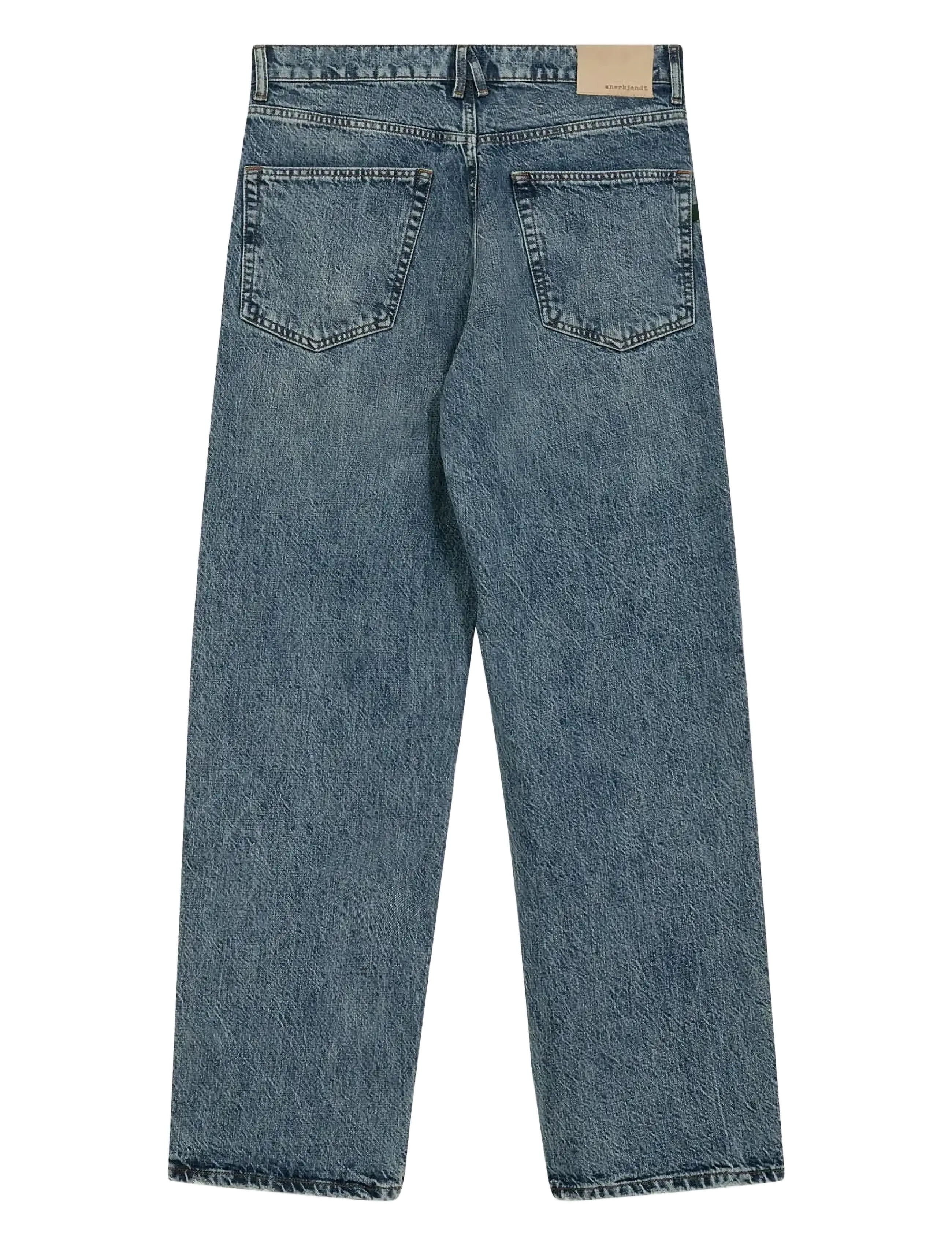 Anerkjendt - AKJONAS JEANS - 8006 MB MARBLE - rúmar gallabuxur - medium blue marble - 2