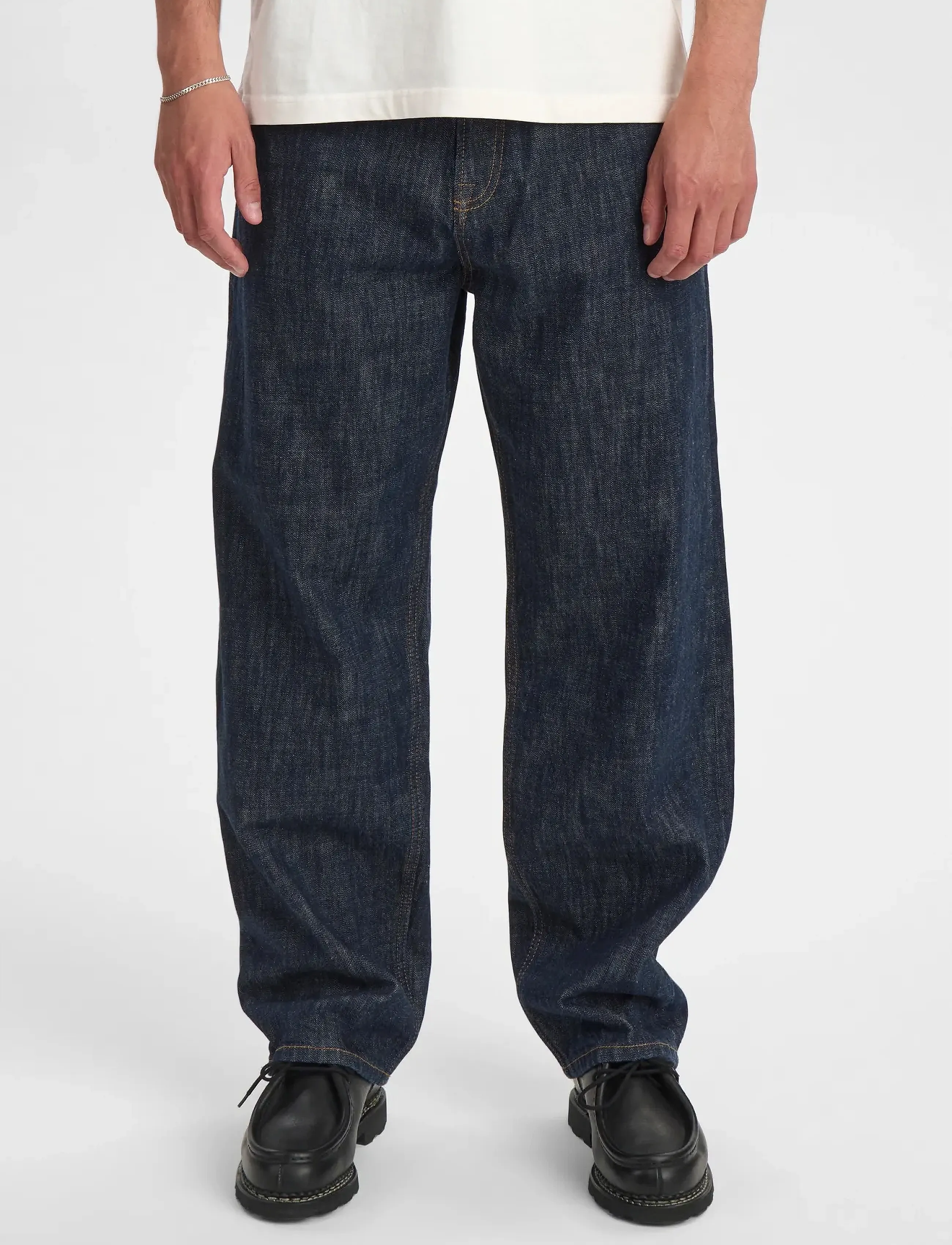 Anerkjendt - AKJAKOB JEANS - 8004 MIDNIGHT RAW - džinsi ar platiem galiem - midnight raw - 0