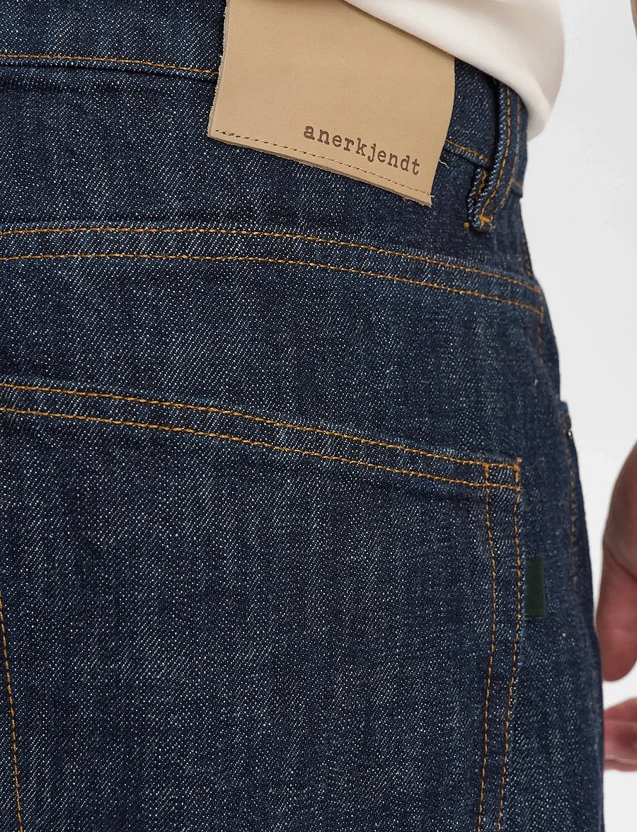 Anerkjendt - AKJAKOB JEANS - 8004 MIDNIGHT RAW - džinsi ar platiem galiem - midnight raw - 5