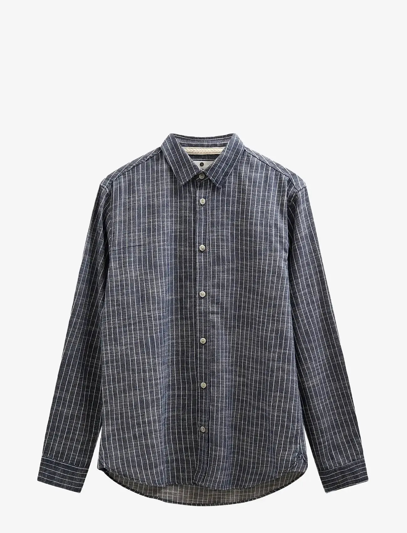 Anerkjendt - AKLEIF STRIPE 2 L/S SHIRT - stribede skjorter - sky captain - 0