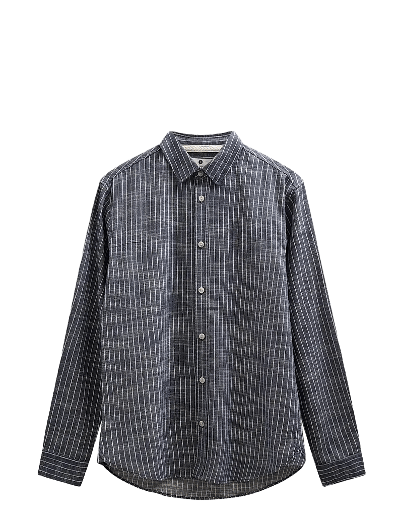Anerkjendt - AKLEIF STRIPE 2 L/S SHIRT - stribede skjorter - sky captain - 0