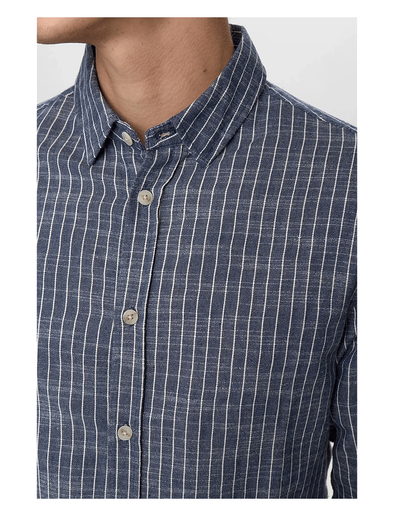 Anerkjendt - AKLEIF STRIPE 2 L/S SHIRT - stribede skjorter - sky captain - 2