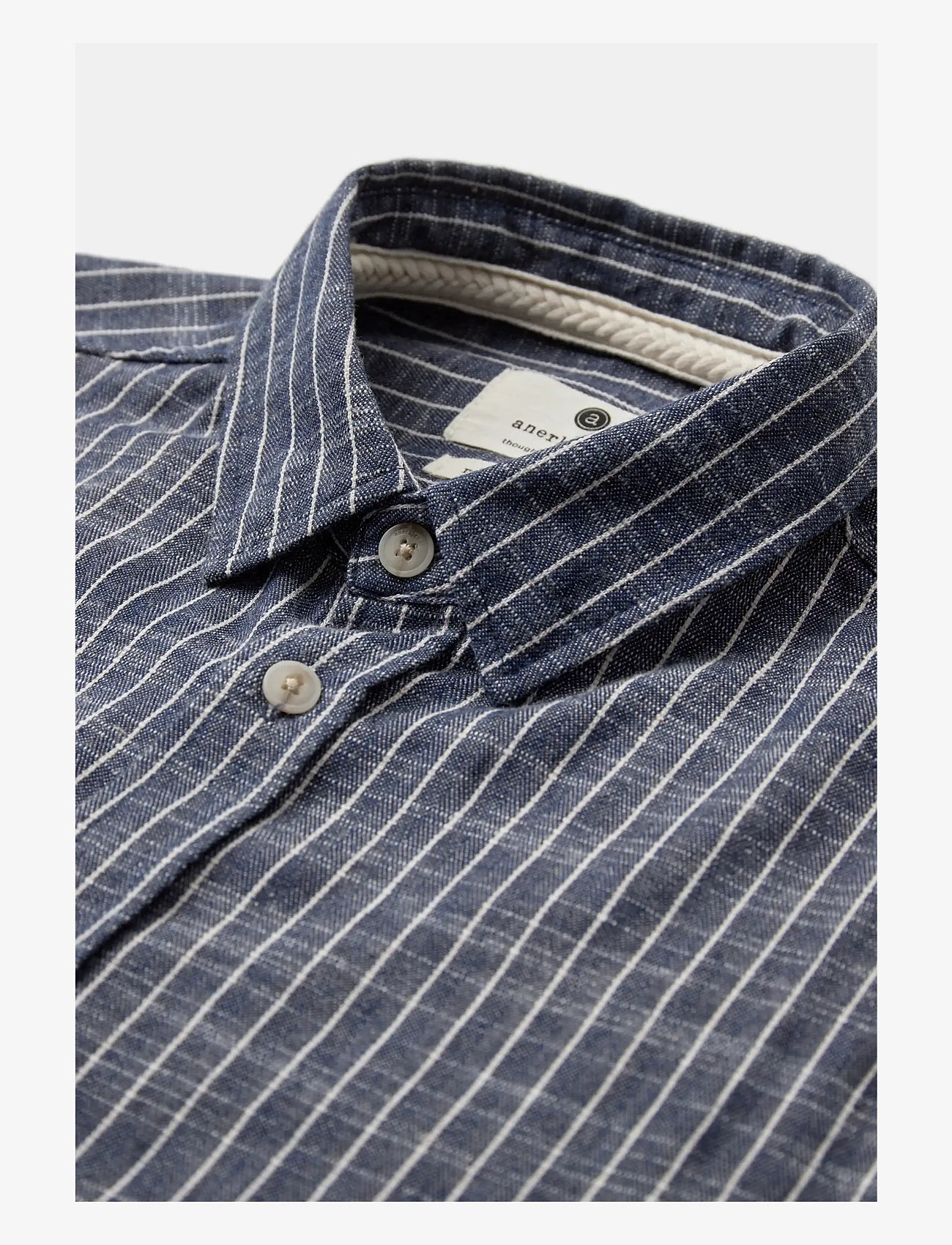 Anerkjendt - AKLEIF STRIPE 2 L/S SHIRT - stribede skjorter - sky captain - 3