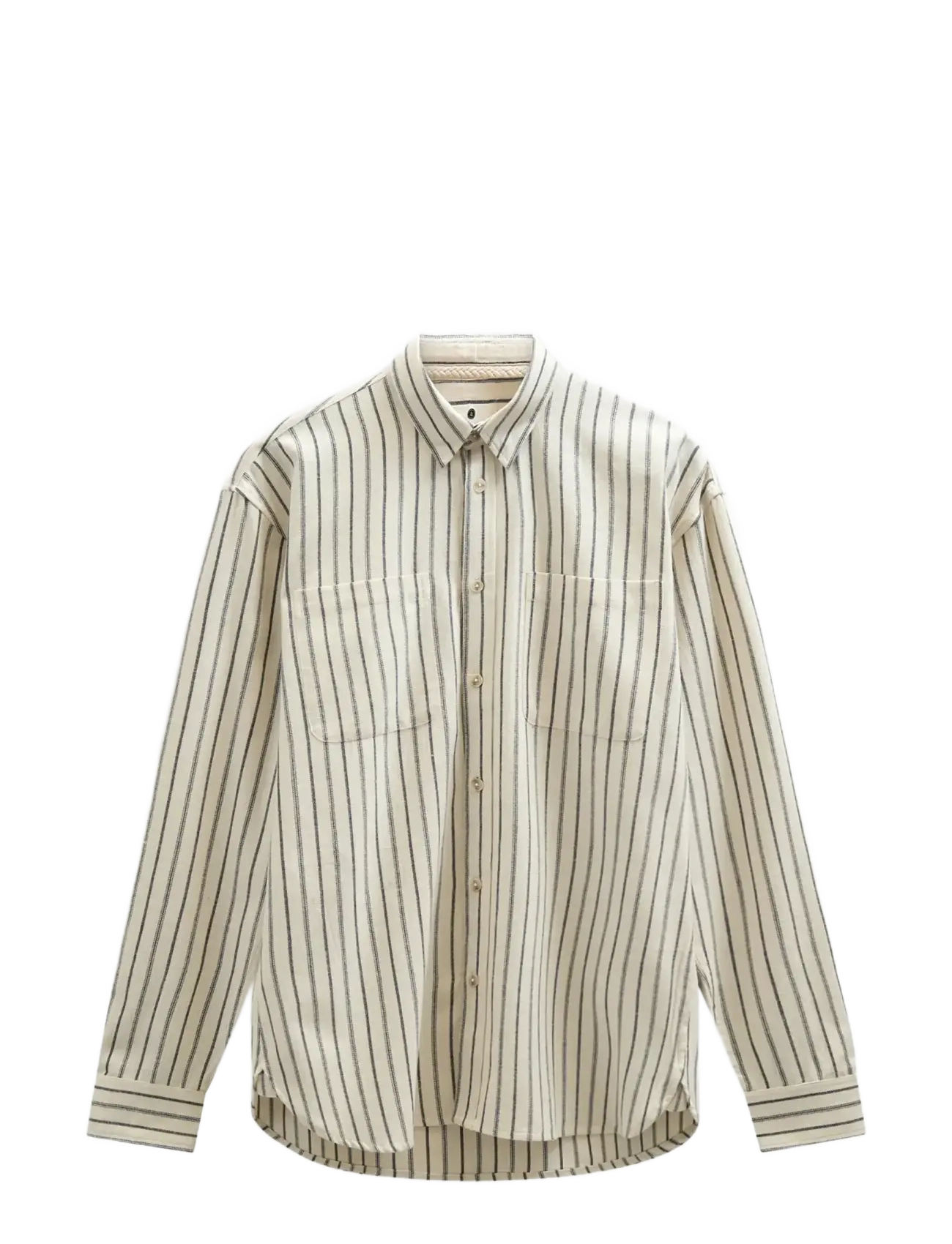 AKLASSE STRIPE L/S SHIRT - TOFU