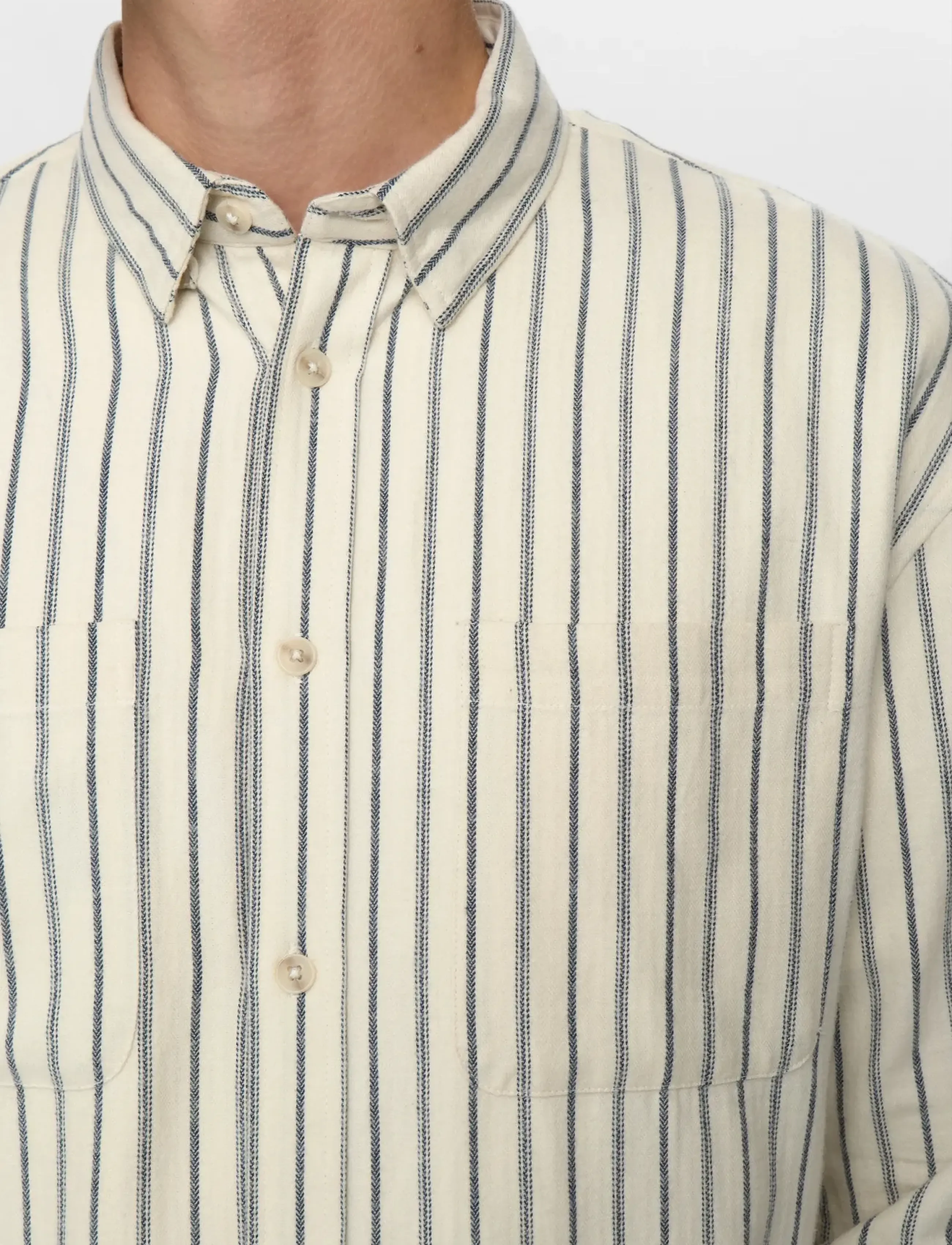 Anerkjendt - AKLASSE STRIPE L/S SHIRT - tofu - 3