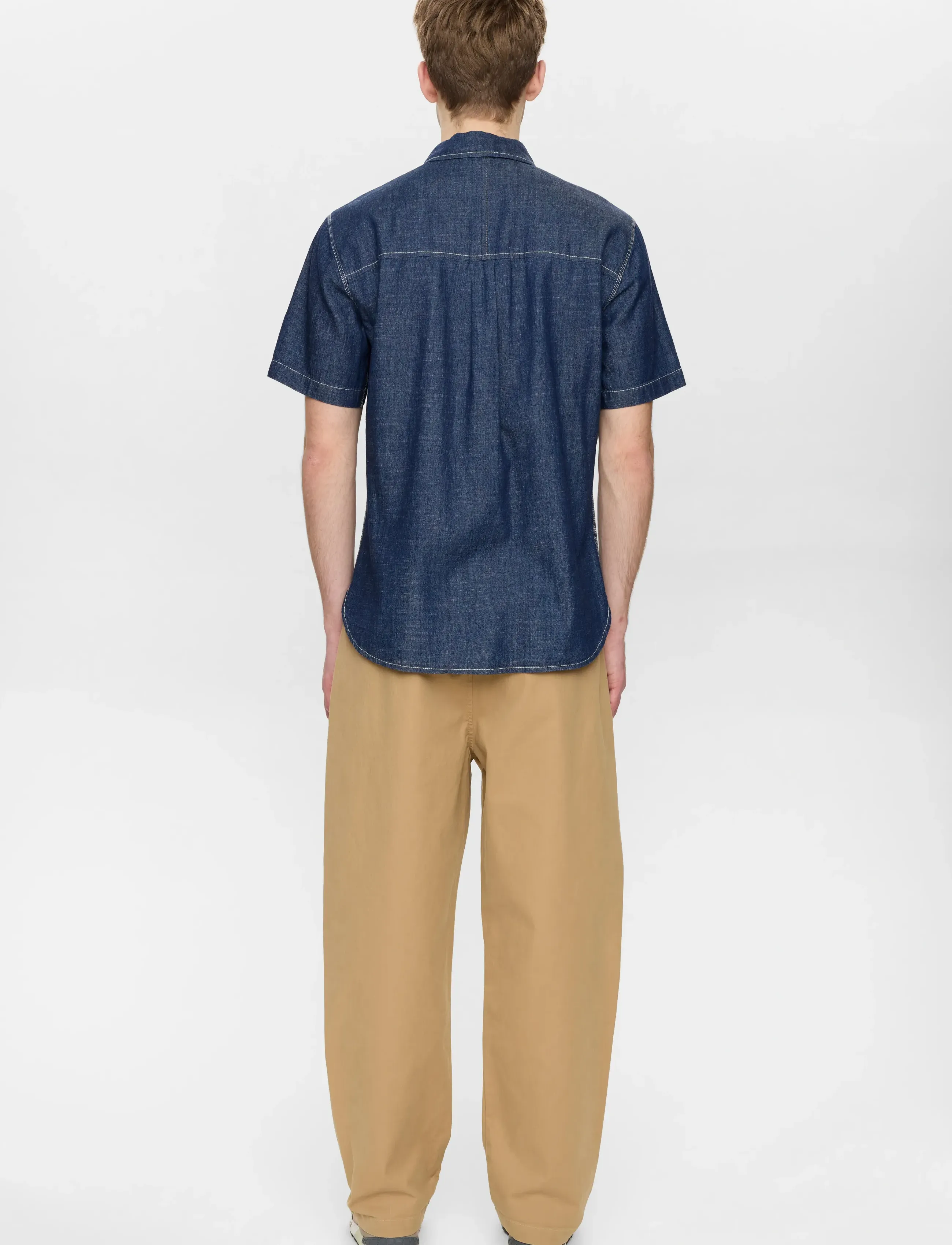 Anerkjendt - AKTHESHIRT CHAMBRAY SS SHIRT - denimskjorter - sky captain - 5