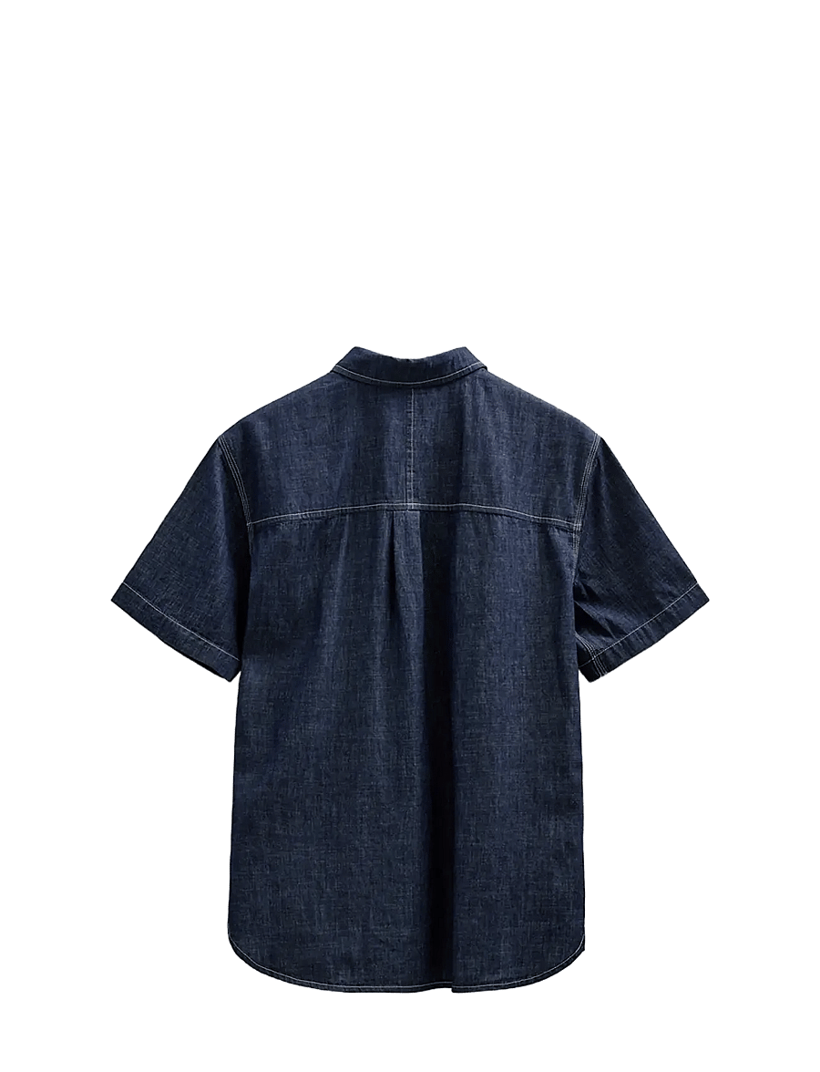Anerkjendt - AKTHESHIRT CHAMBRAY SS SHIRT - teksasärgid - sky captain - 2