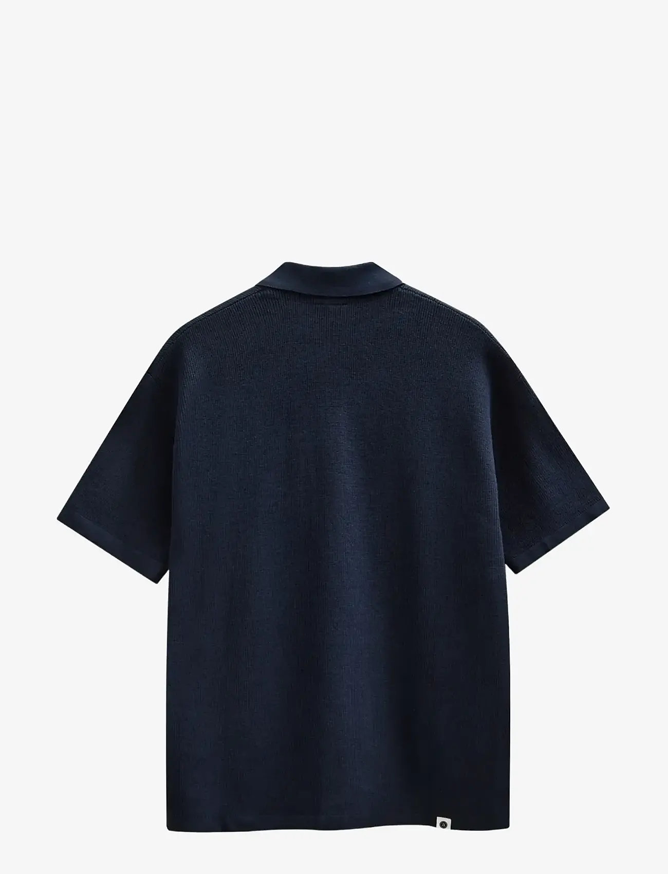 Anerkjendt - AKVILHELM NEEDLE RIB SS KNIT - polos en tricot - sky captain - 1