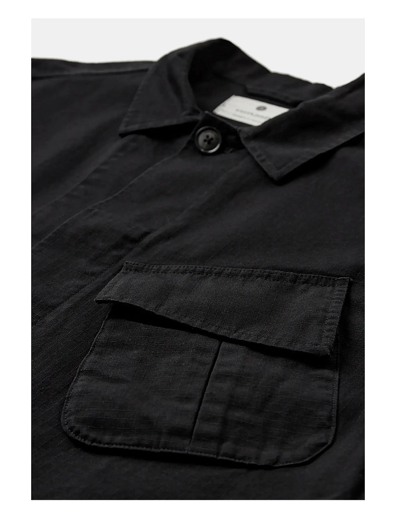 Anerkjendt - AKOTTO 4 POCKET RIBSTOP JACKET - ungefütterte denimjacken - caviar - 3