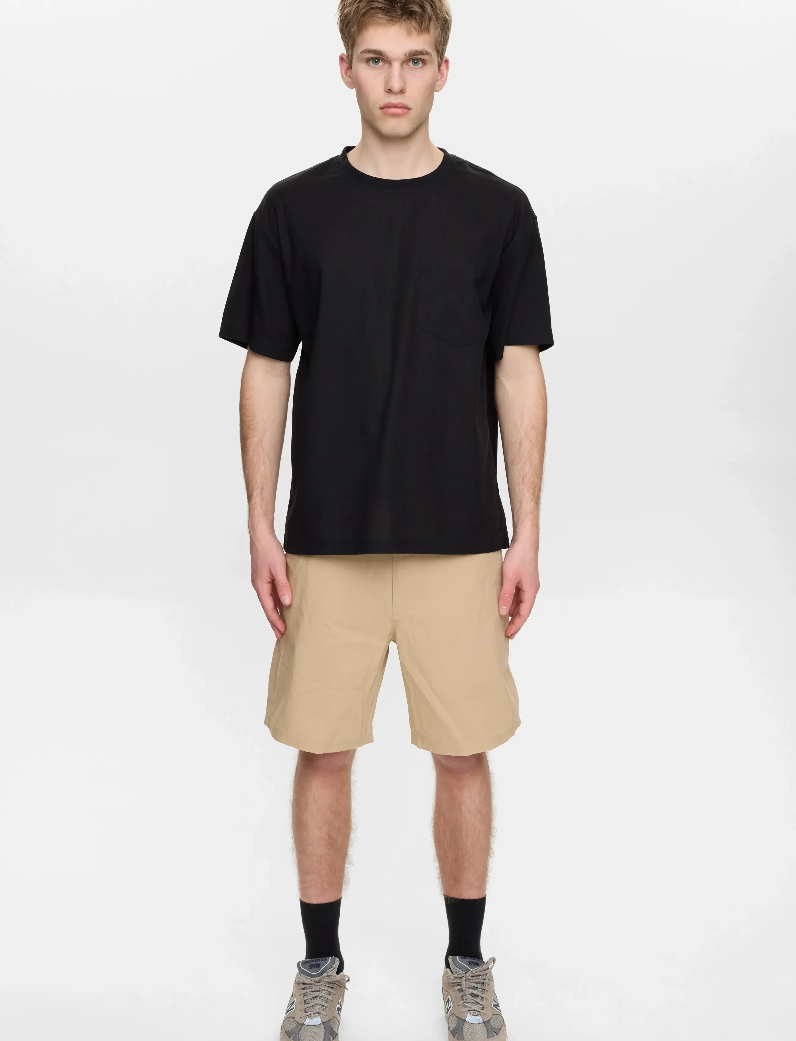 Anerkjendt - AKJAN COTTON POPLIN SHORTS - casual shorts - incense - 4