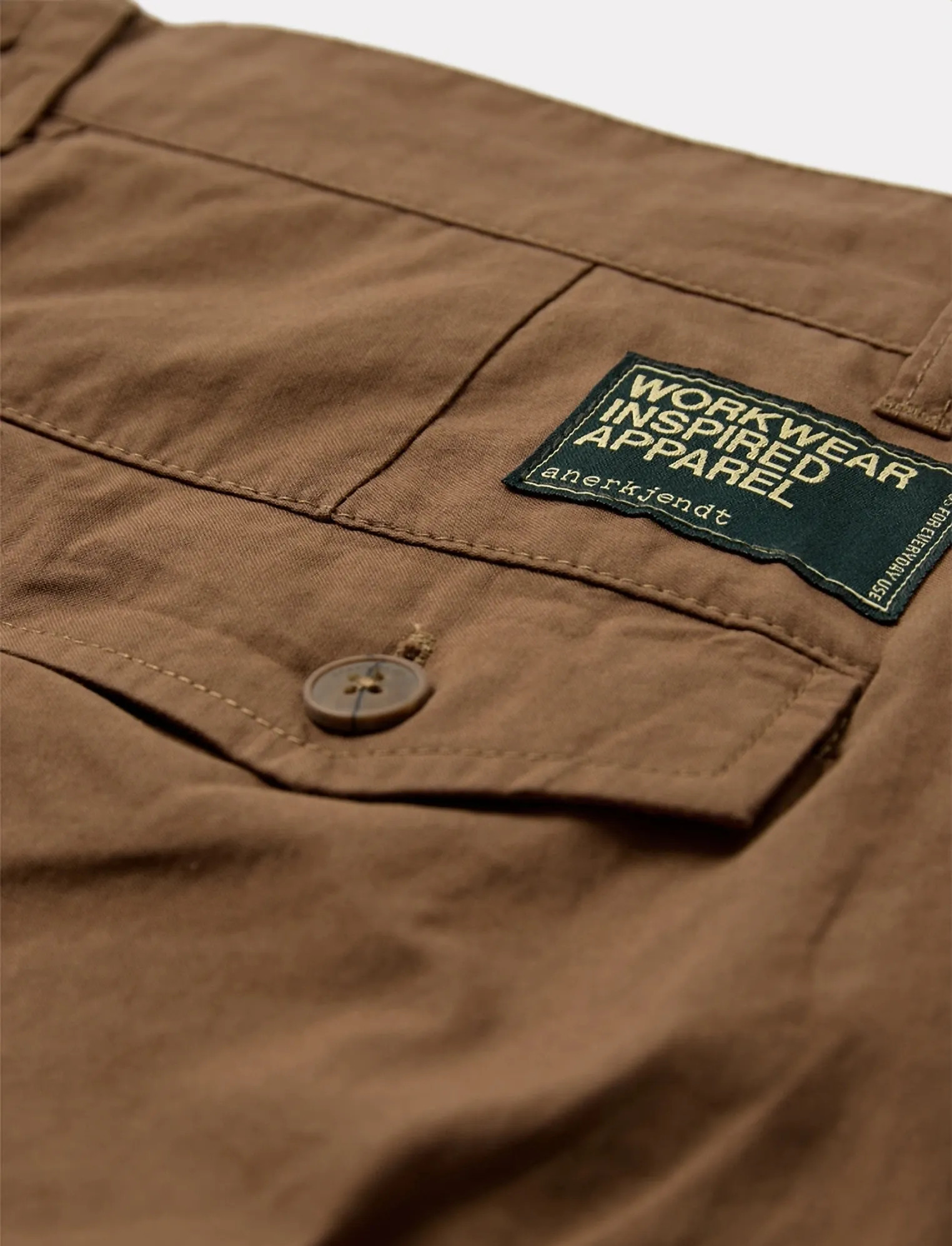 Anerkjendt - AKJAN COTTON POPLIN SHORTS - casual shorts - teak - 2