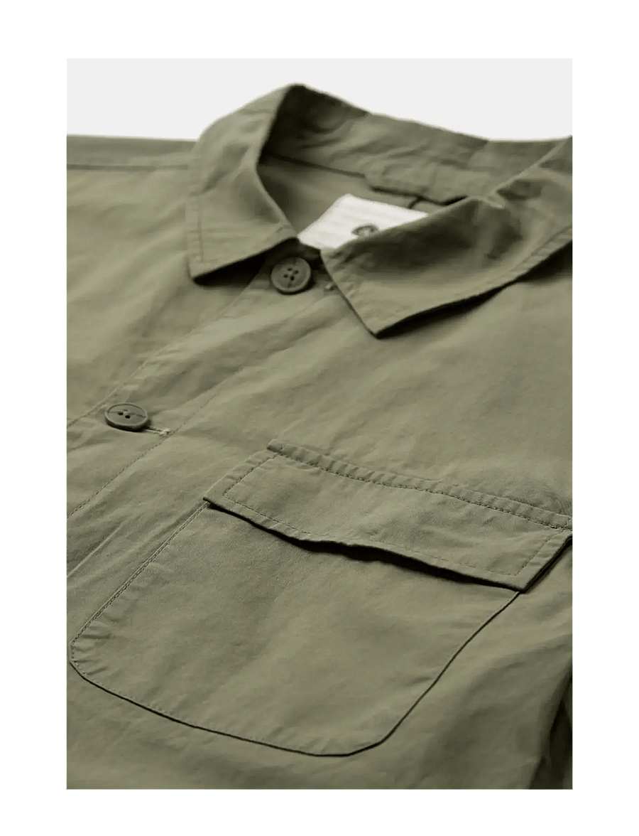 Anerkjendt - AKODIN COTTON POPLIN OVERSHIRT - loden green - 1