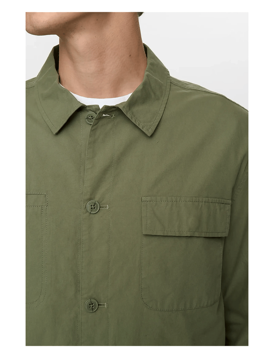 Anerkjendt - AKODIN COTTON POPLIN OVERSHIRT - loden green - 3