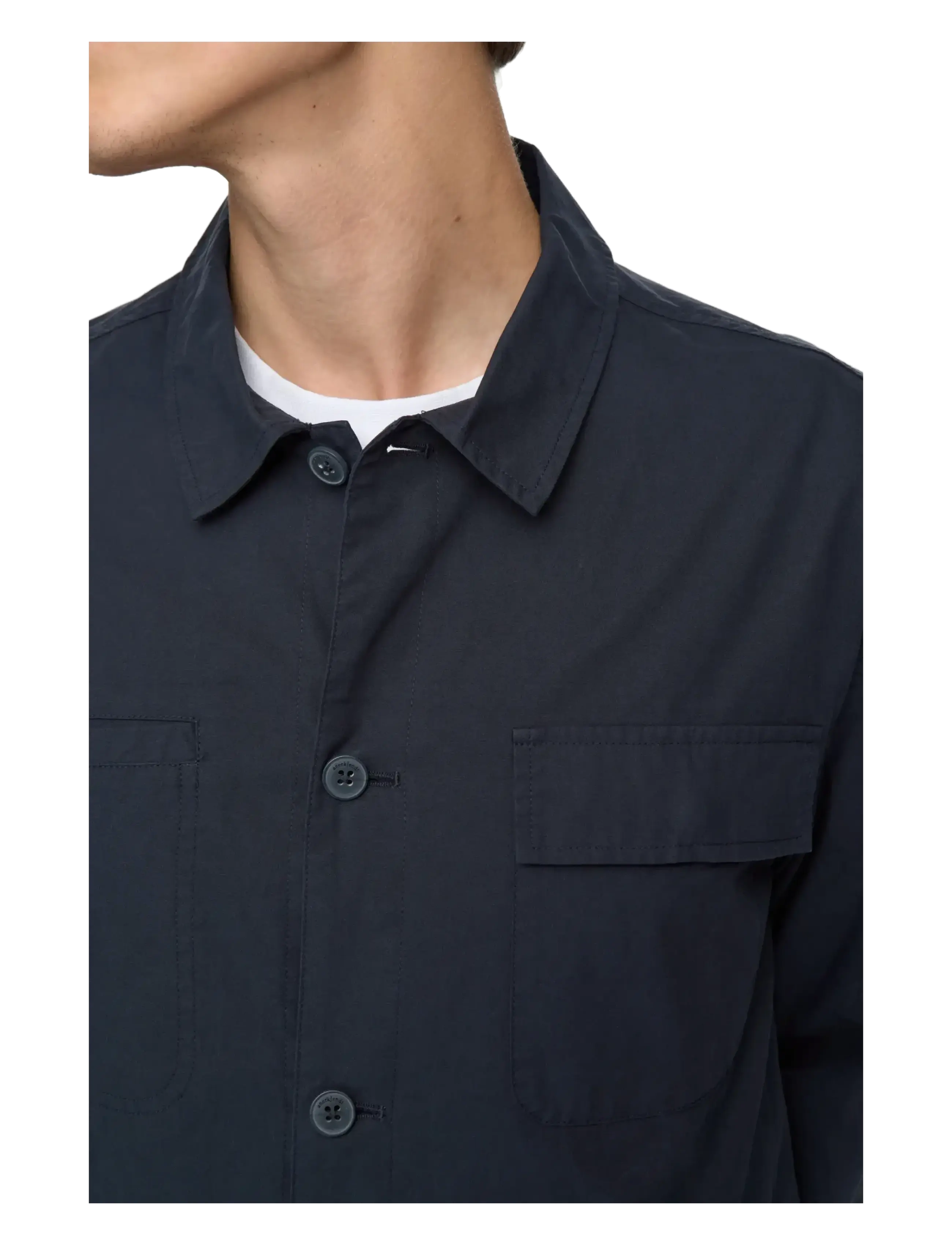 Anerkjendt - AKODIN COTTON POPLIN OVERSHIRT - sky captain - 2