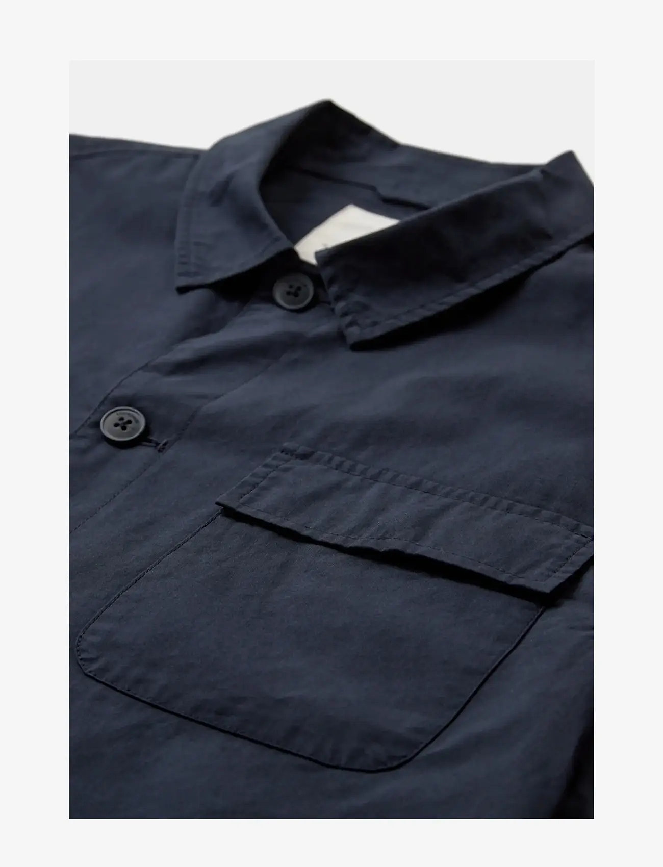 Anerkjendt - AKODIN COTTON POPLIN OVERSHIRT - overshirts - sky captain - 3