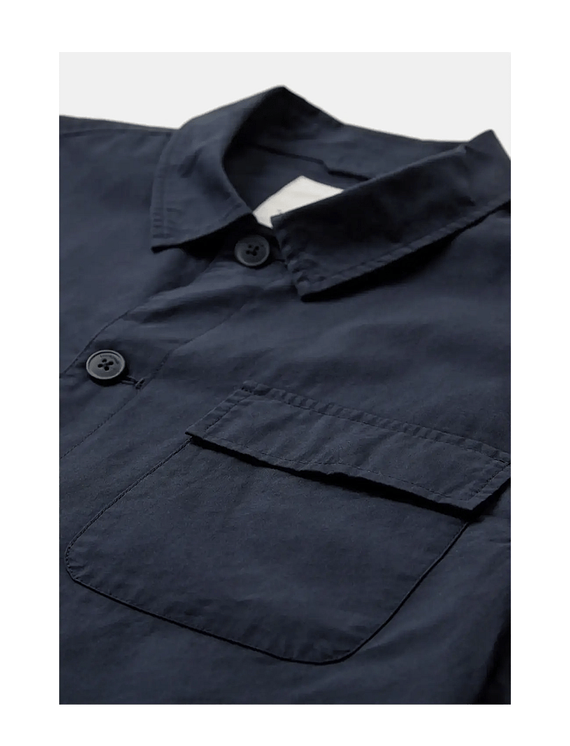 Anerkjendt - AKODIN COTTON POPLIN OVERSHIRT - overshirts - sky captain - 3