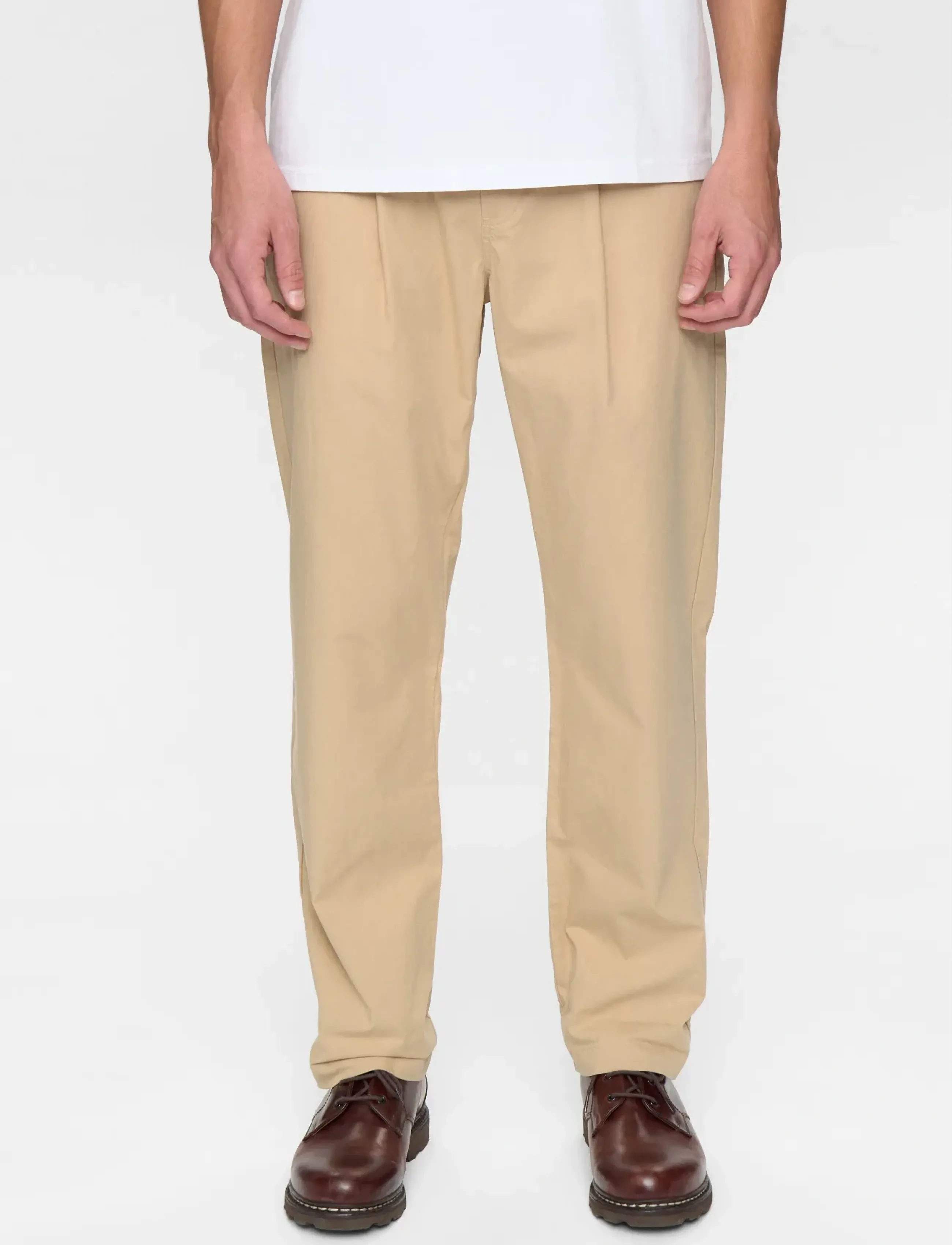 Anerkjendt - AKJAN COTTON POPLIN PANTS - casual trousers - incense - 3