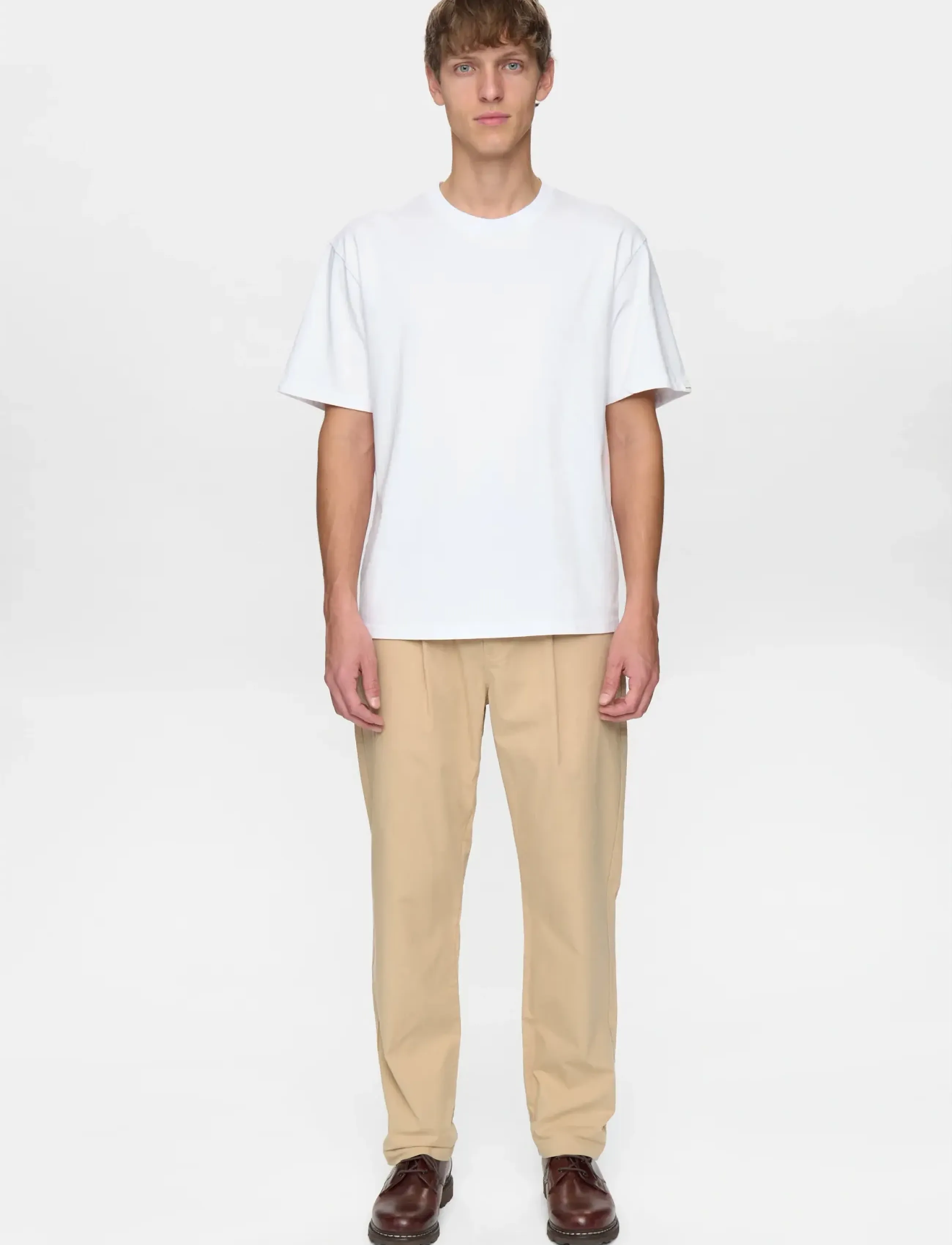 Anerkjendt - AKJAN COTTON POPLIN PANTS - casual trousers - incense - 4