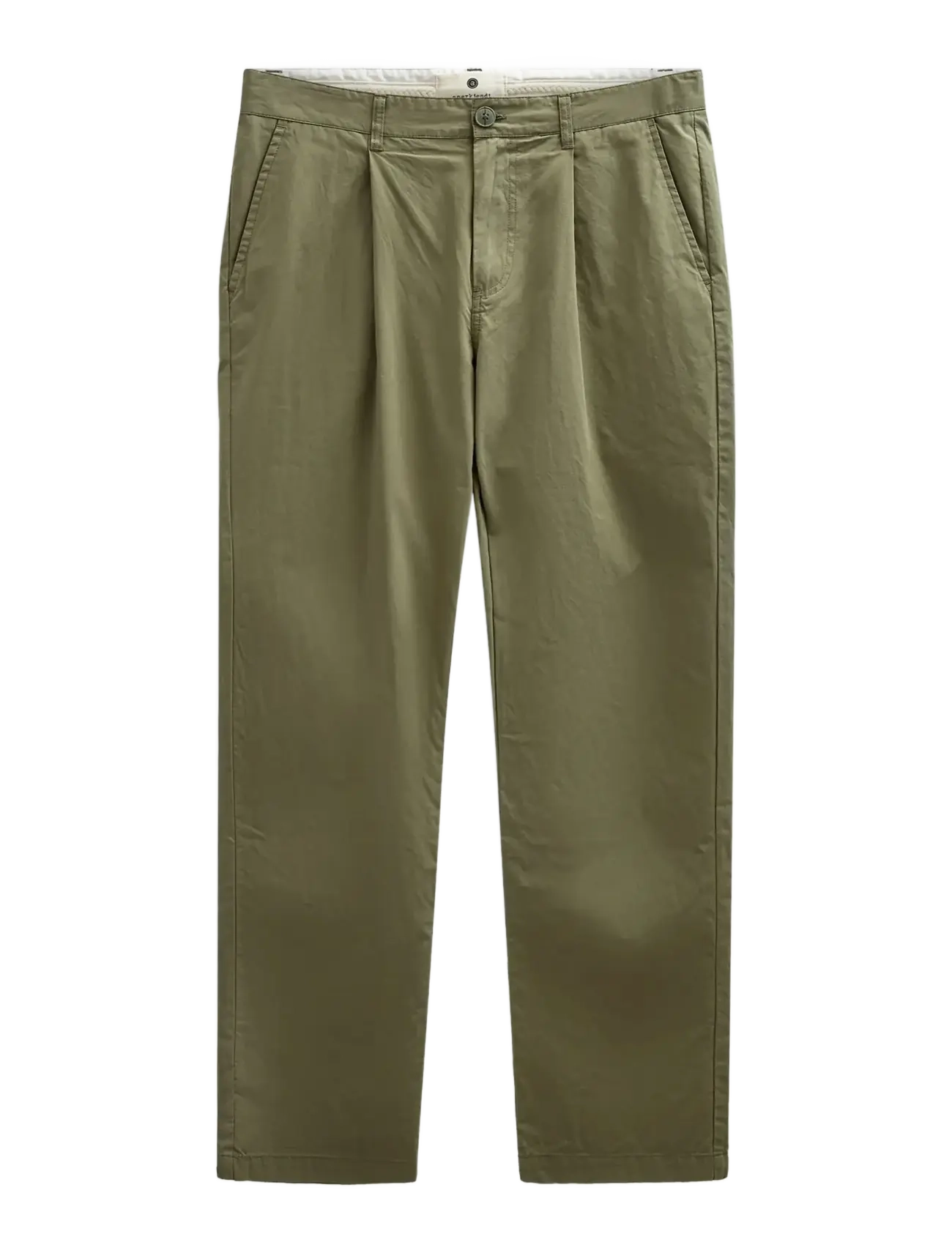 Anerkjendt AKJAN COTTON POPLIN PANTS - Trousers - LODEN GREEN / khaki/green