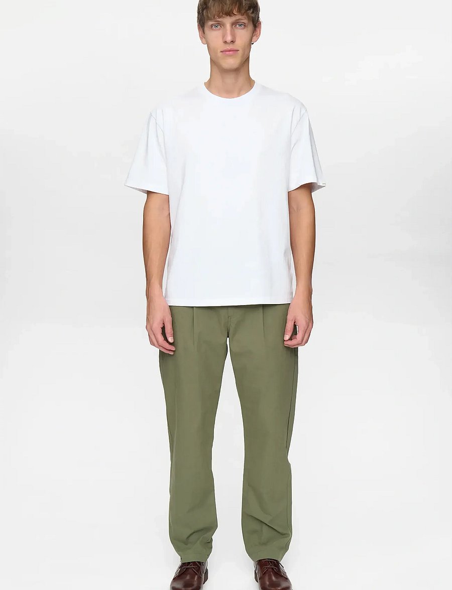Anerkjendt - AKJAN COTTON POPLIN PANTS - casual - loden green - 5
