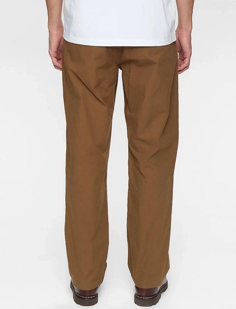 Anerkjendt - AKJAN COTTON POPLIN PANTS - casual trousers - teak - 5