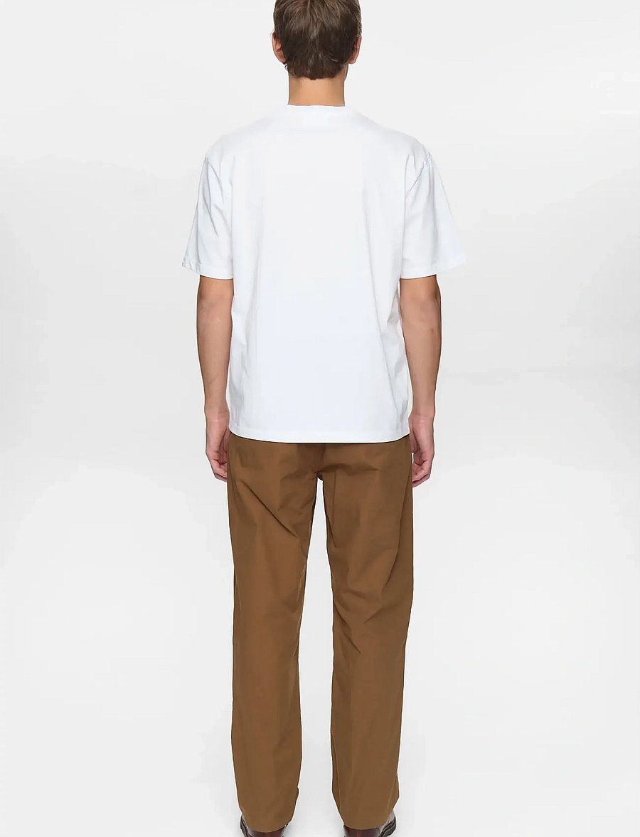 Anerkjendt - AKJAN COTTON POPLIN PANTS - vabaajapüksid - teak - 3