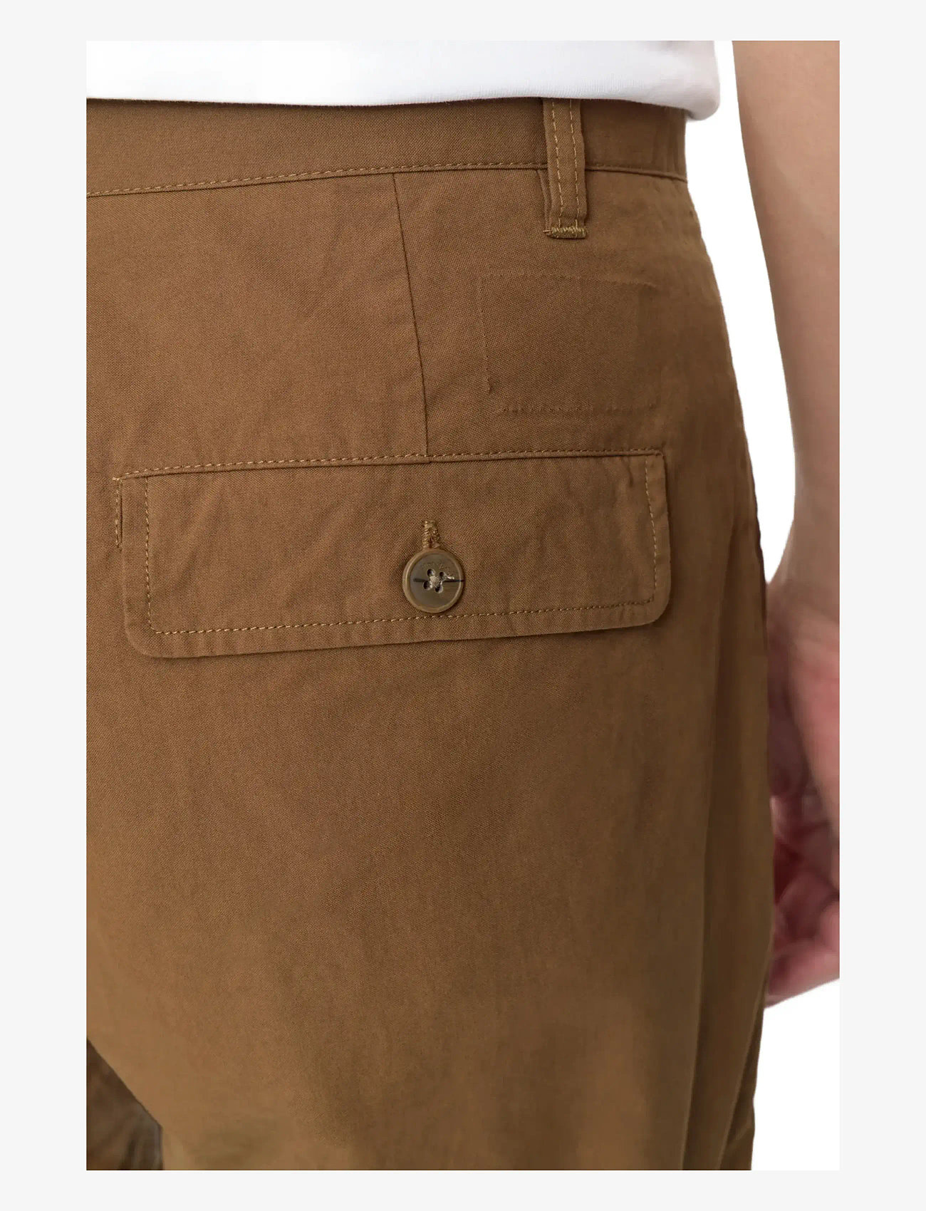Anerkjendt - AKJAN COTTON POPLIN PANTS - casual trousers - teak - 2