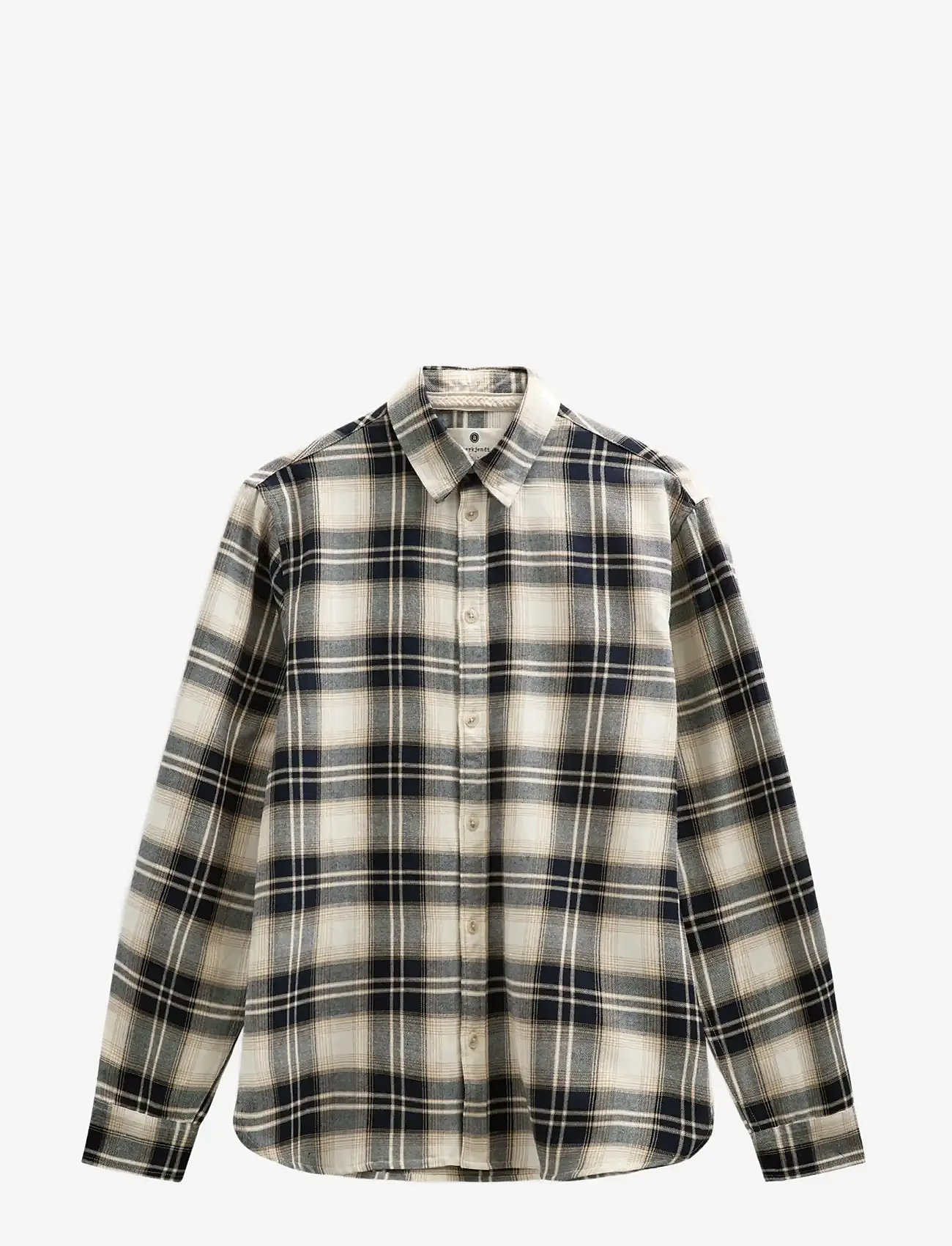 Anerkjendt - AKLEIF VISCOSE CHECK LS SHIRT - mønstrede skjorter - sky captain - 1