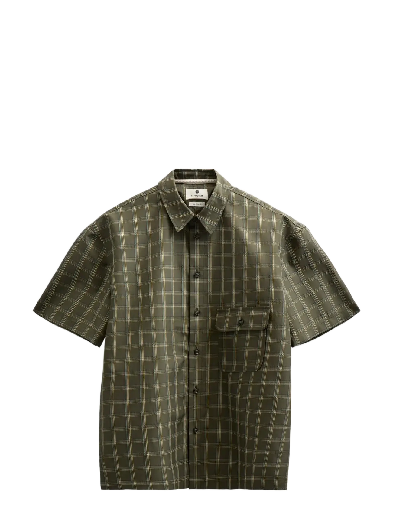 ANERKJENDT Akotto Check S/S Shirt Grün - S - Herren