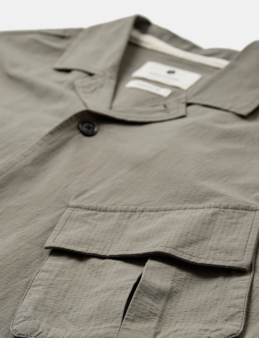Anerkjendt - AKOTTO 2 POCKETS S/S SHIRT - kortærmede skjorter - loden green - 2
