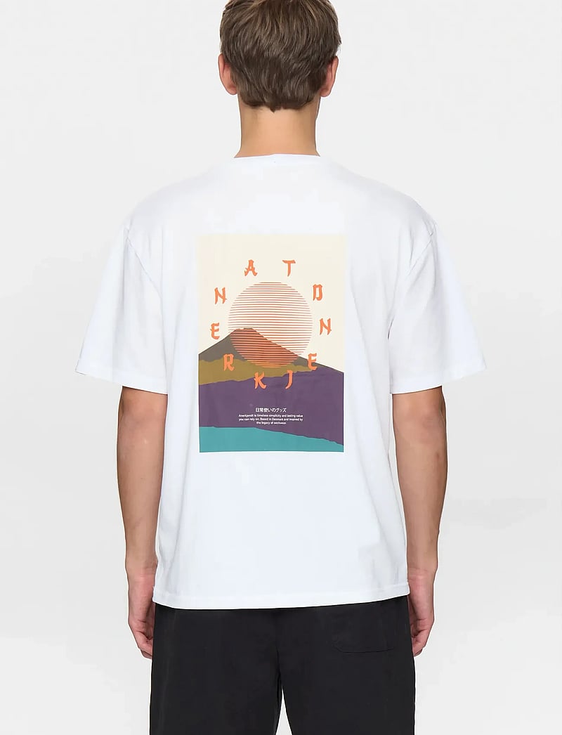 Anerkjendt - AKVILLADS SUN S/S TEE - short-sleeved t-shirts - bright white - 5