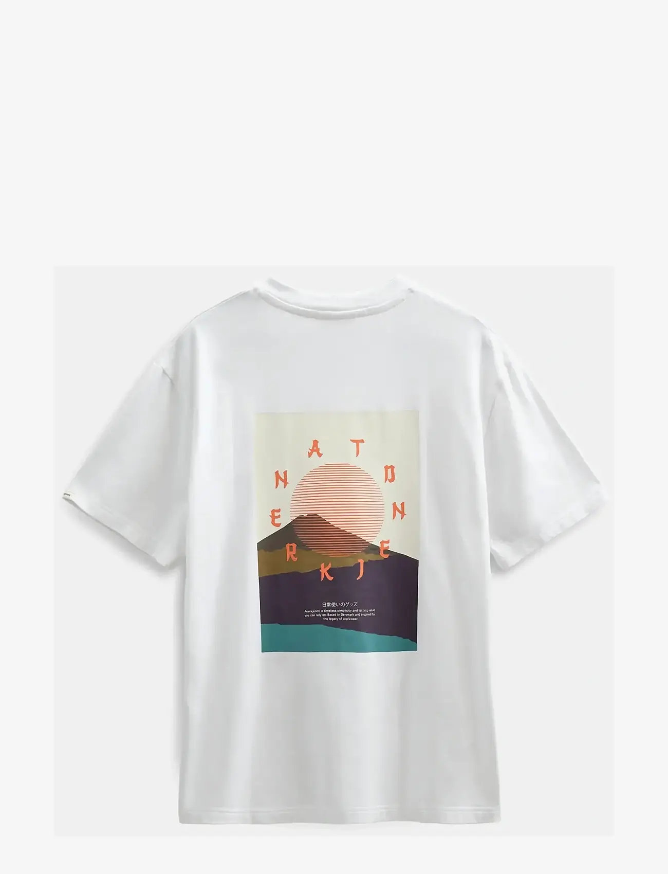 Anerkjendt - AKVILLADS SUN S/S TEE - short-sleeved t-shirts - bright white - 1