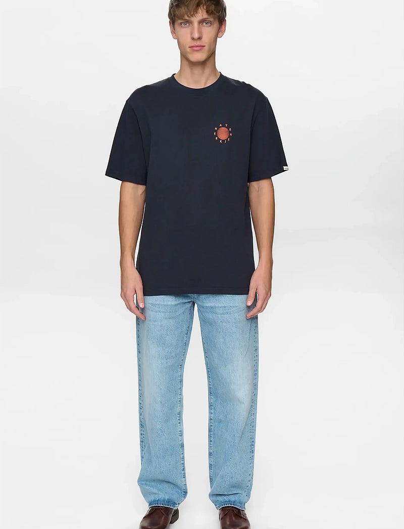 Anerkjendt - AKVILLADS SUN S/S TEE - kortärmade t-shirts - sky captain - 4