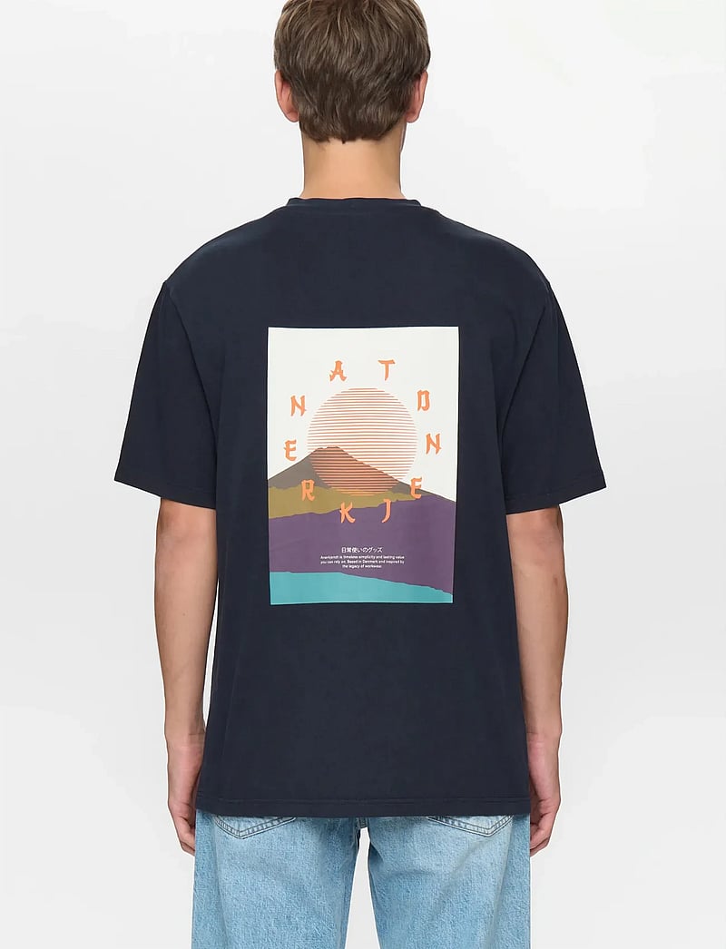 Anerkjendt - AKVILLADS SUN S/S TEE - kortärmade t-shirts - sky captain - 5