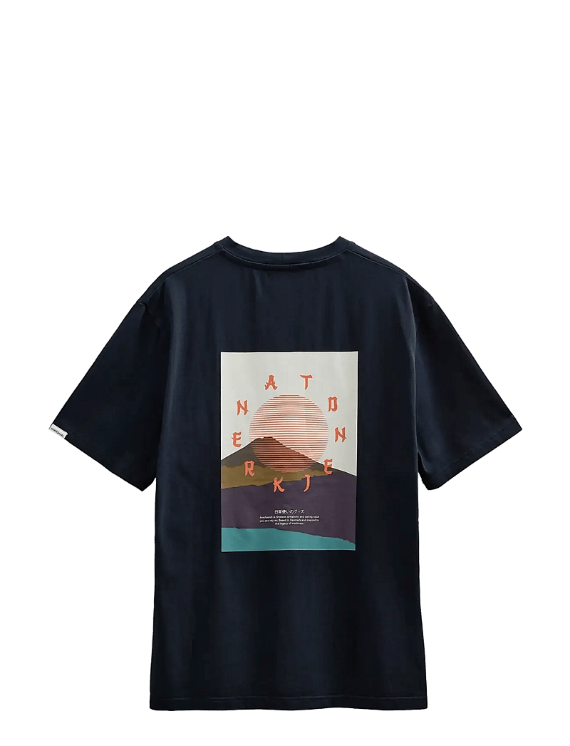 Anerkjendt - AKVILLADS SUN S/S TEE - kortärmade t-shirts - sky captain - 1