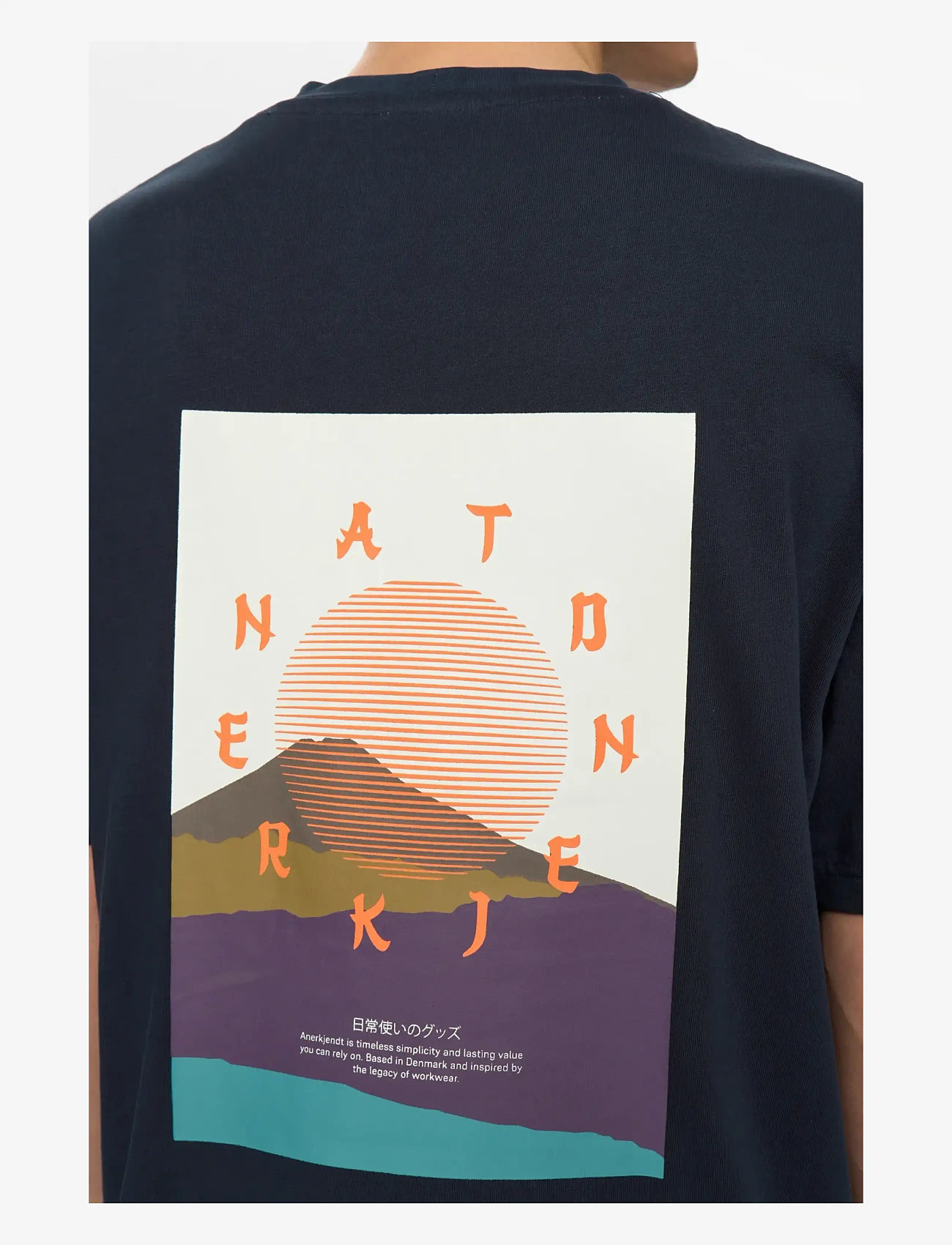 Anerkjendt - AKVILLADS SUN S/S TEE - kortärmade t-shirts - sky captain - 2