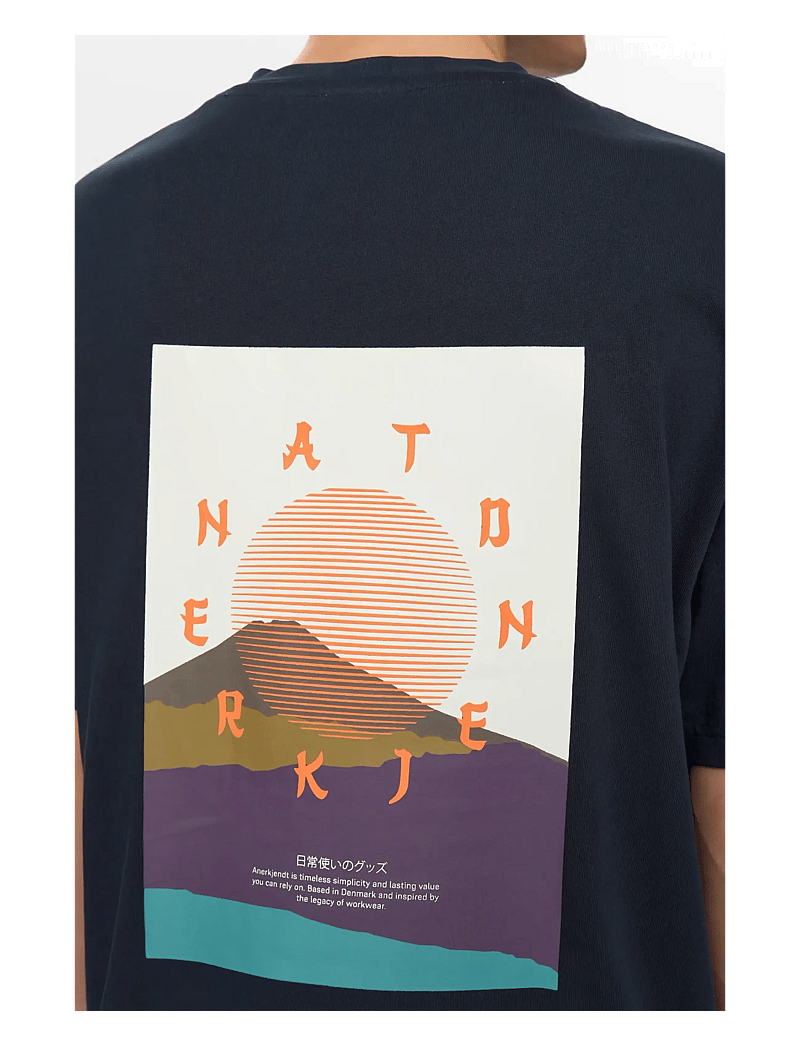 Anerkjendt - AKVILLADS SUN S/S TEE - kortärmade t-shirts - sky captain - 2