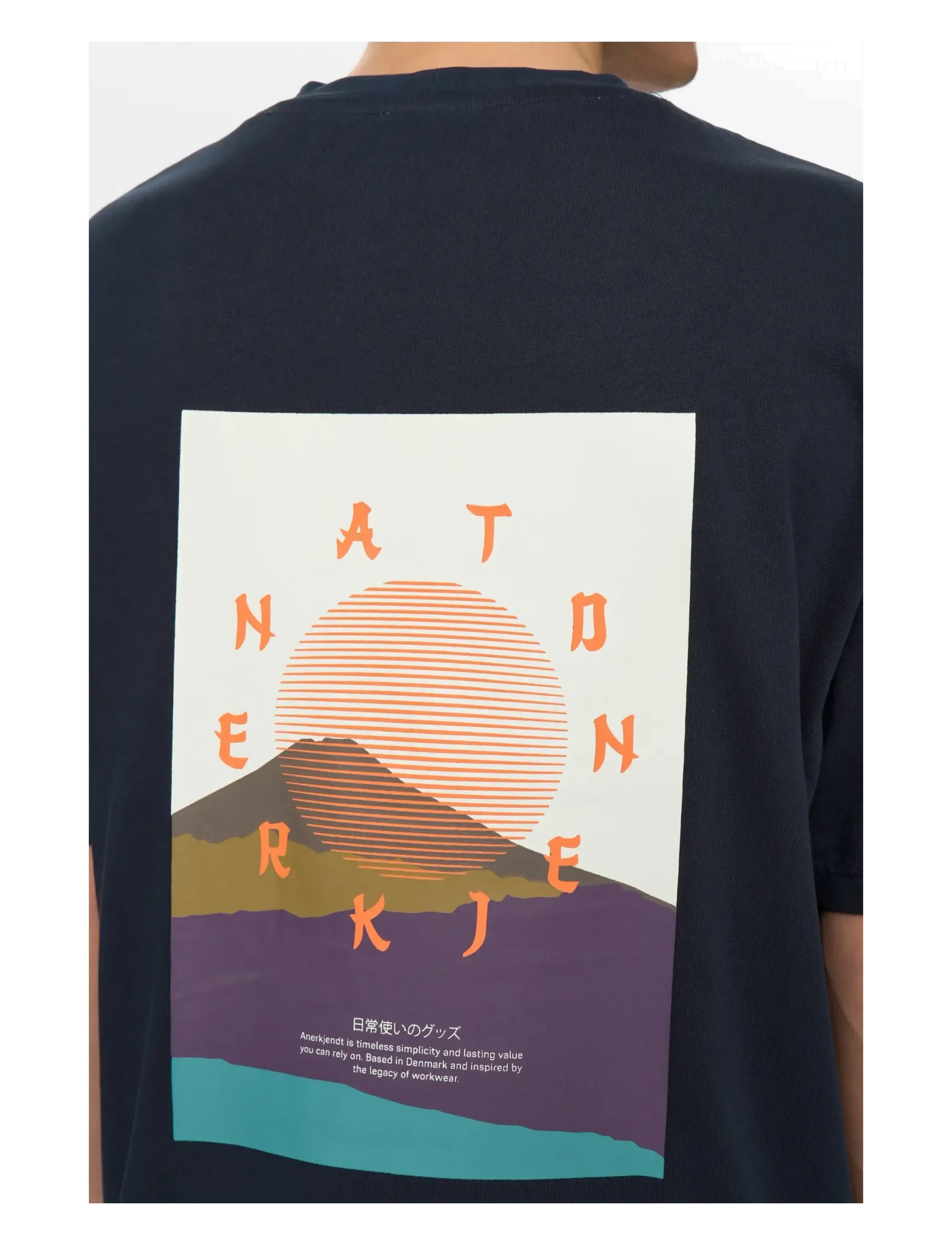 Anerkjendt - AKVILLADS SUN S/S TEE - kortærmede t-shirts - sky captain - 2