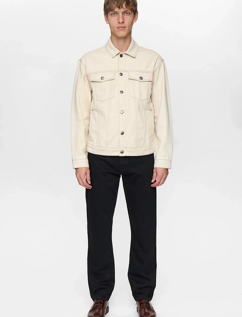 Anerkjendt - AKKARSTEN DENIM JACKET - unlined denim jackets - ecru denim - 5