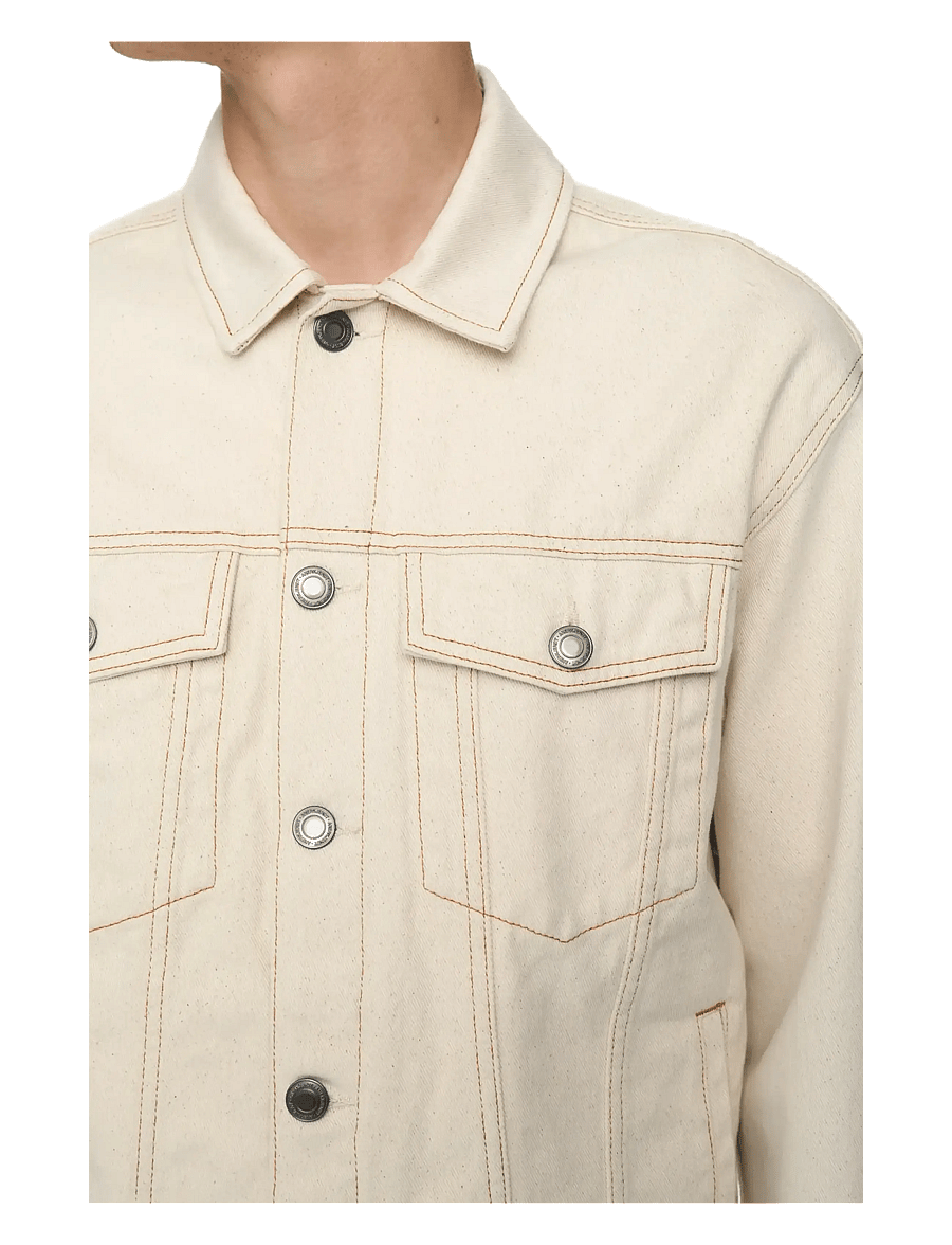 Anerkjendt - AKKARSTEN DENIM JACKET - vuorittomat farkkutakit - ecru denim - 3