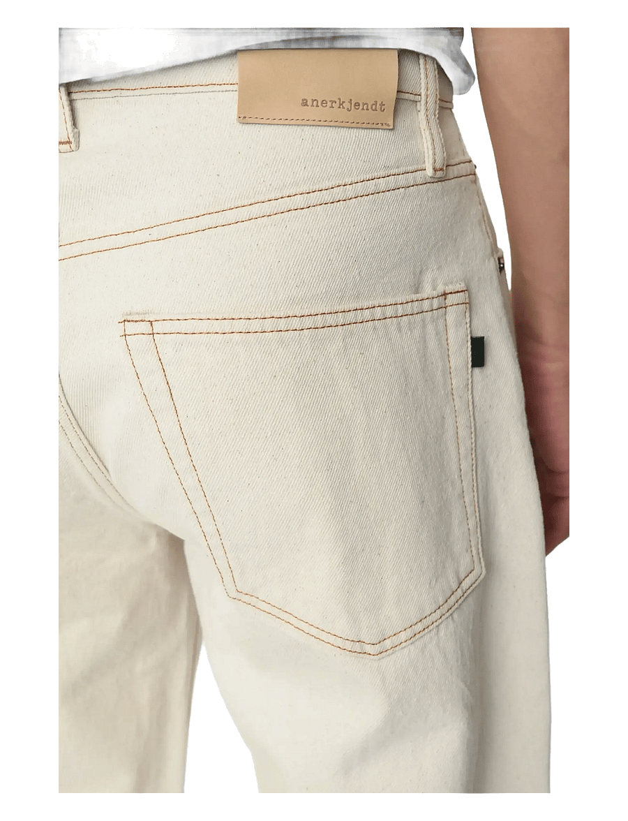 Anerkjendt - AKJONAS JEANS - 8009 ECRU - weite jeans - ecru denim - 3