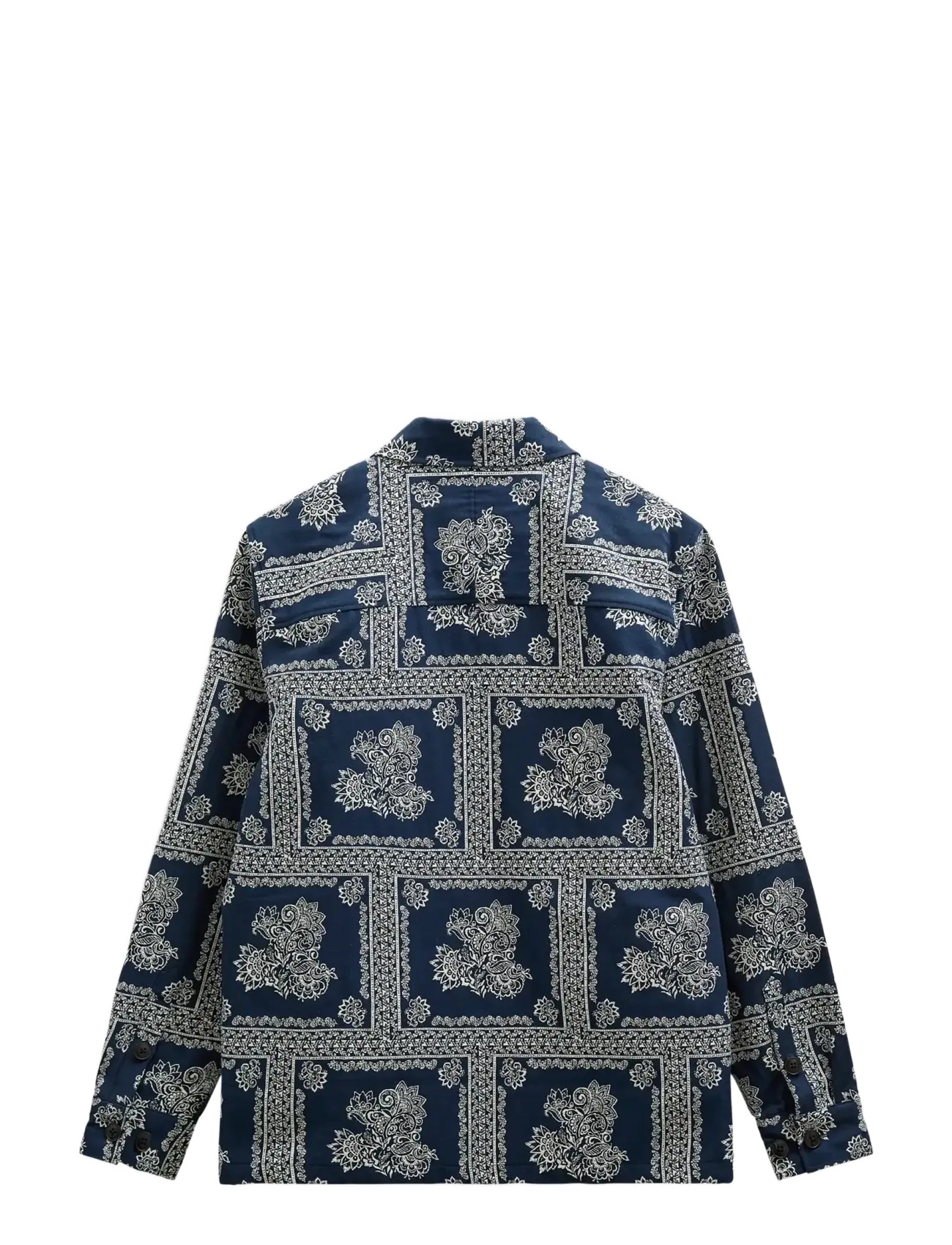 Anerkjendt - AKOSCAR FLOWER OVERSHIRT - mönstrade skjortor - sky captain - 2