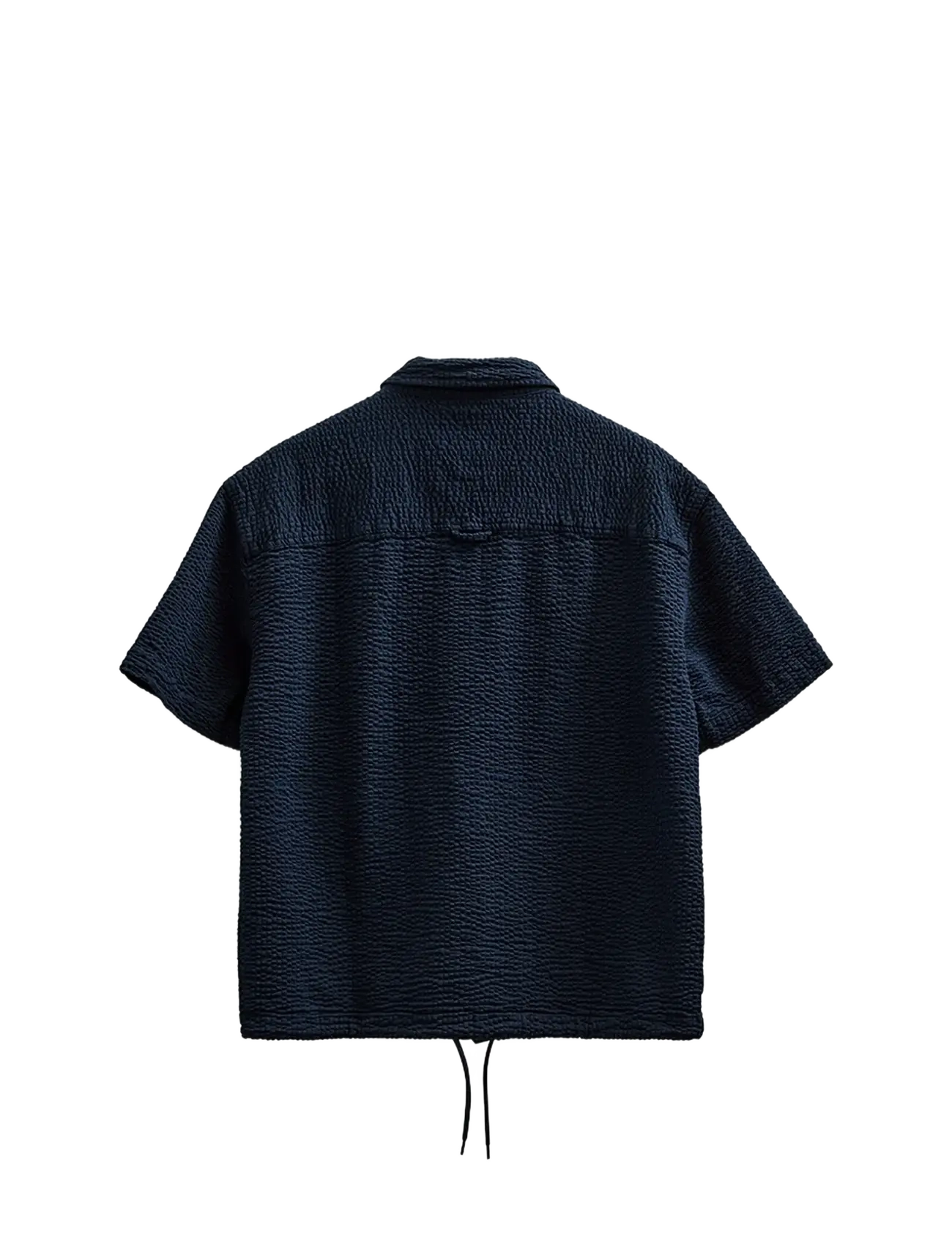 Anerkjendt - AKOTTO SEERSUCKER SS OVERSHIRT - kortærmede skjorter - sky captain - 2