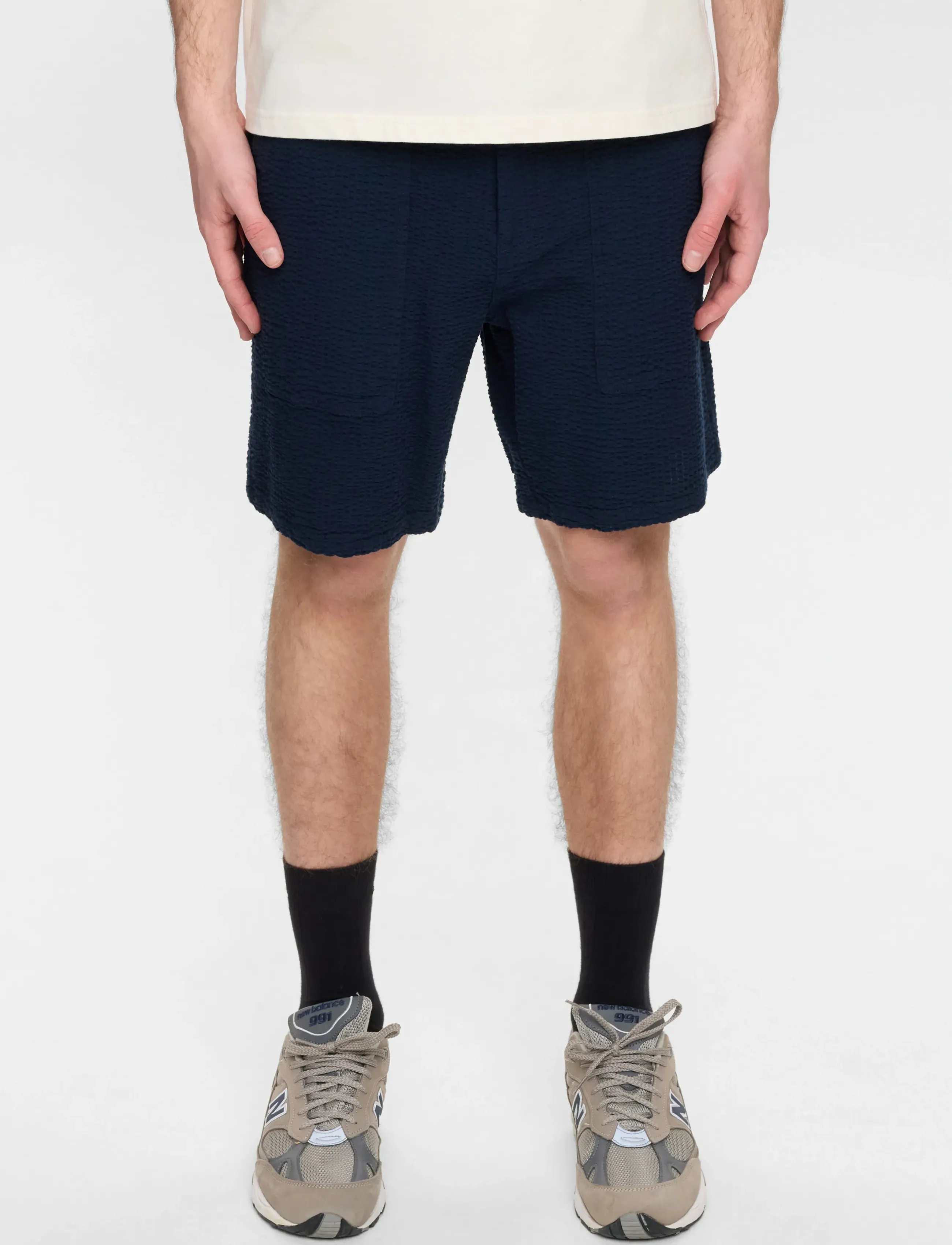 Anerkjendt - AKJAN SEERSUCKER SHORTS - casual shorts - sky captain - 3