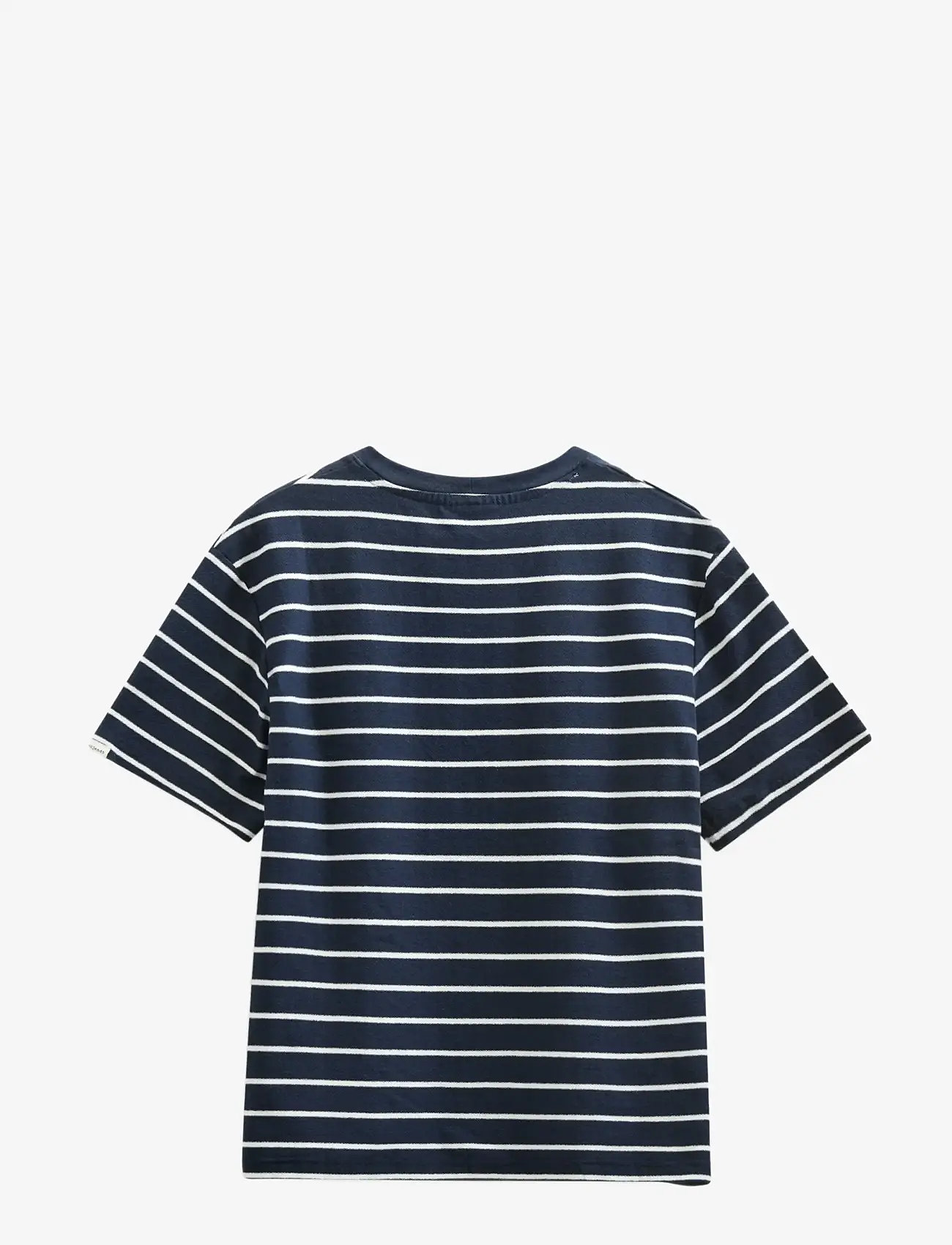 Anerkjendt - AKVILLADS STRUCTURE STRIPE SS TEE - kortärmade t-shirts - sky captain - 2
