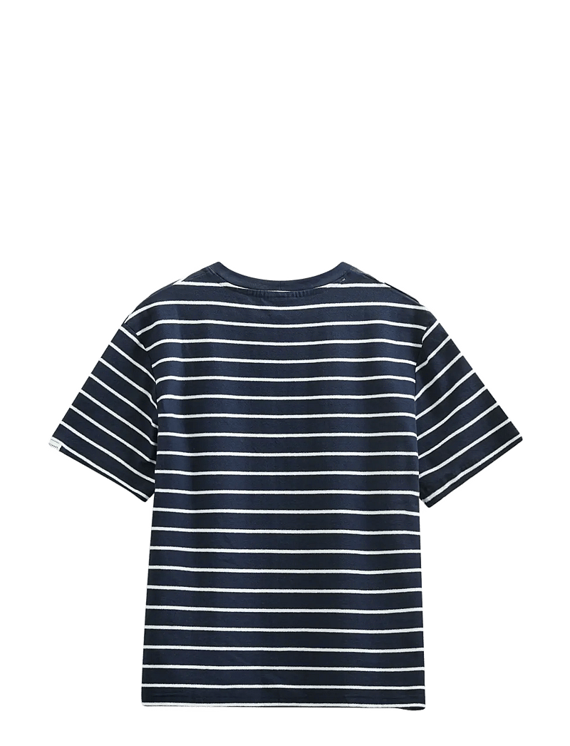 Anerkjendt - AKVILLADS STRUCTURE STRIPE SS TEE - kortärmade t-shirts - sky captain - 2